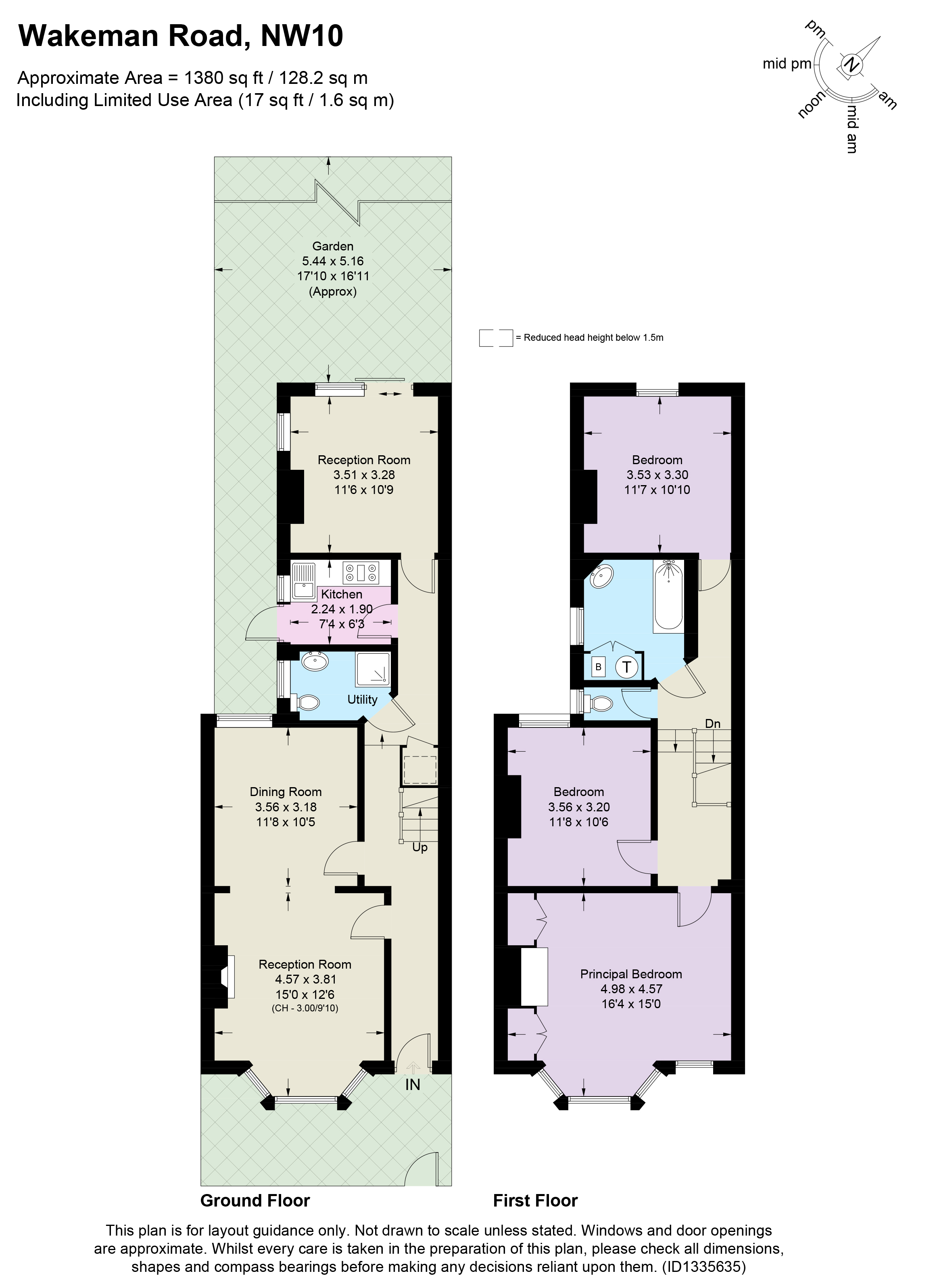 137, Wakeman Road, London floorplan