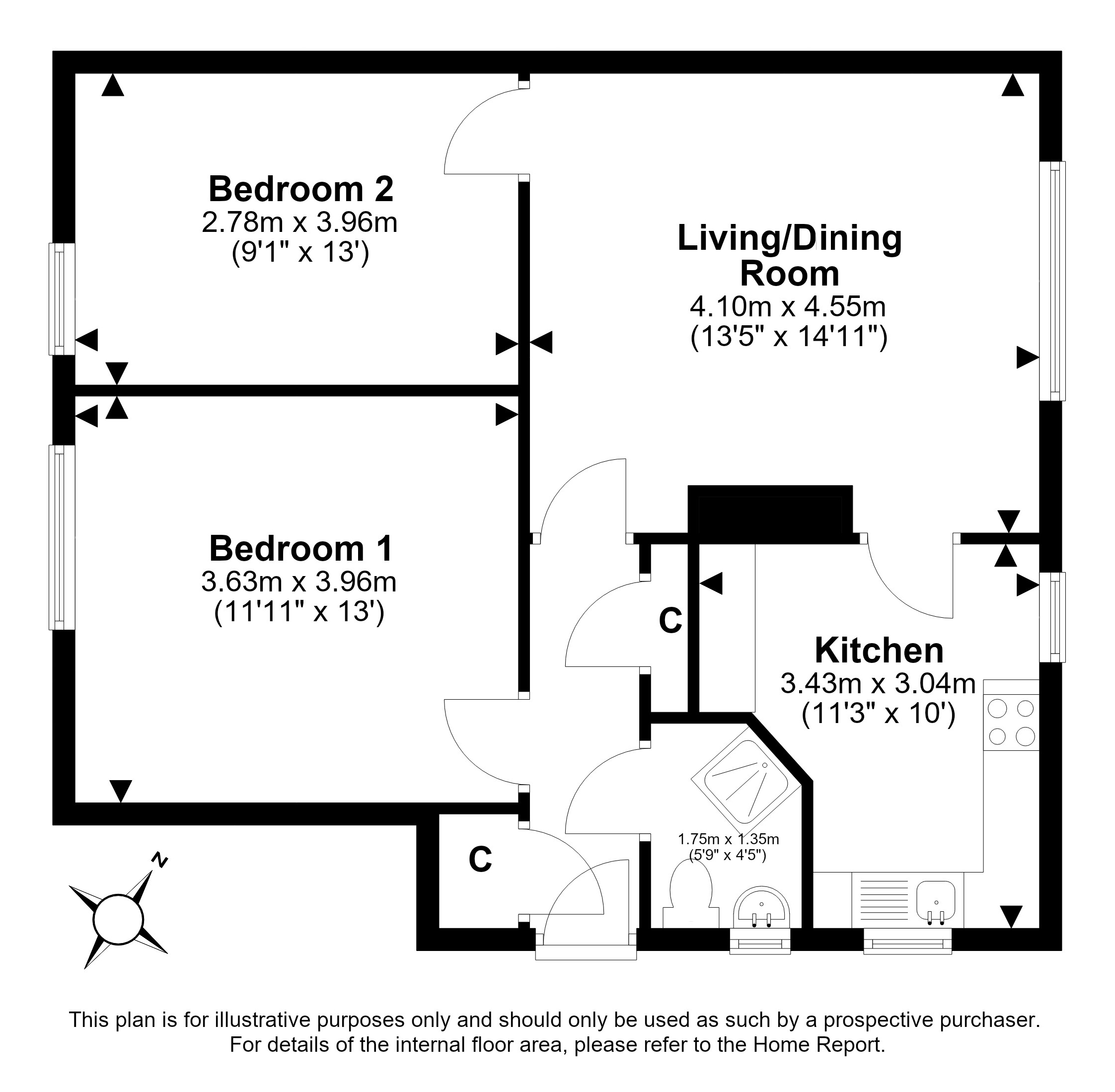 44, Cranston Street, Penicuik floorplan