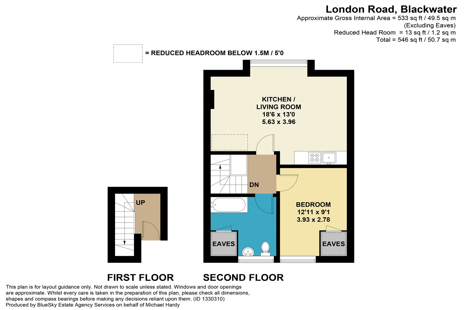 6 London Road, Blackwater, Camberley floorplan