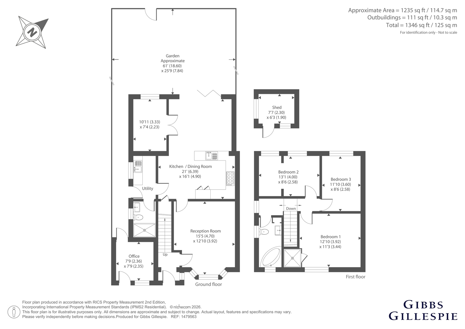 60, Mill Way, Rickmansworth floorplan