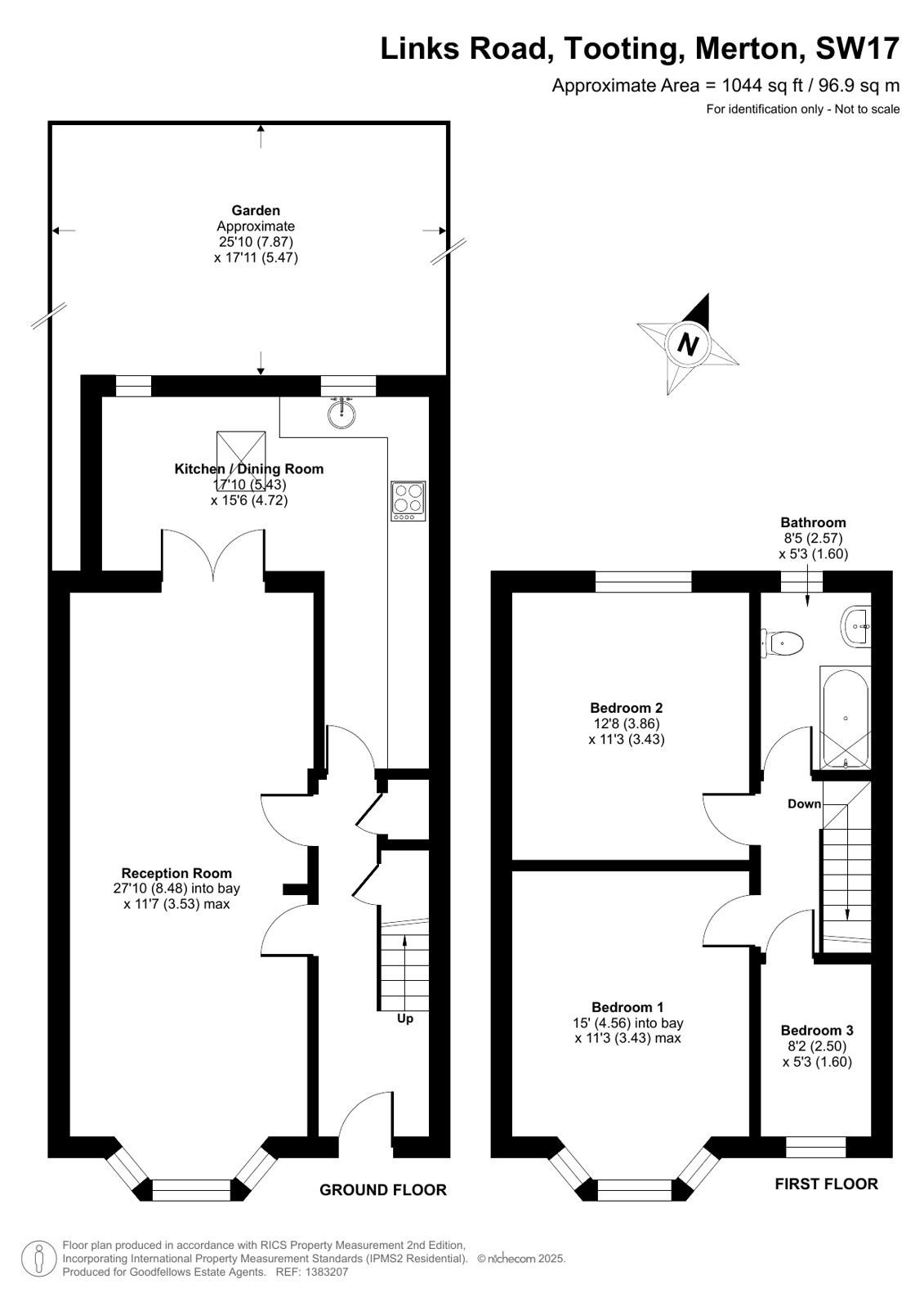 76, Links Road, London floorplan