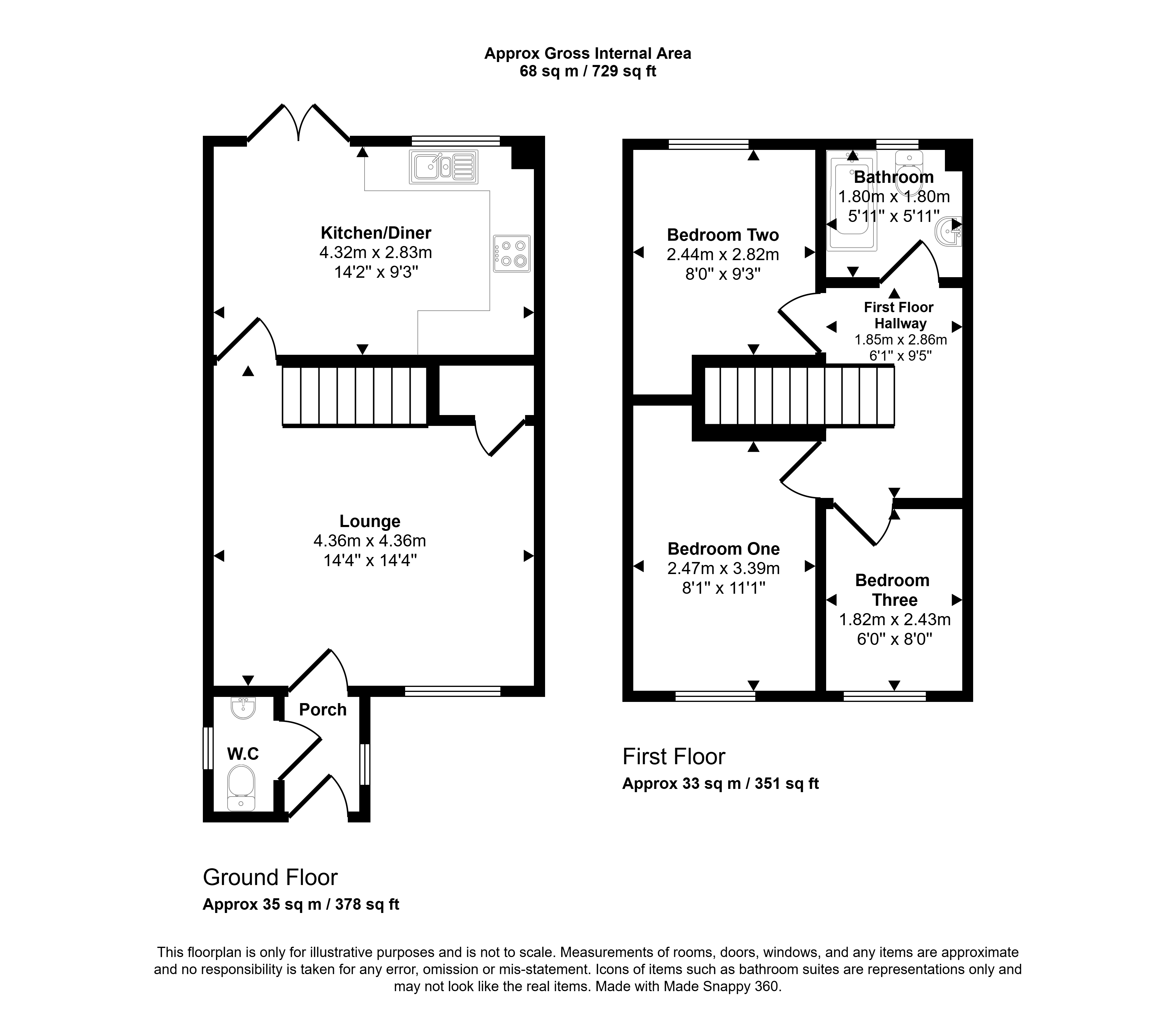 45, Henry Street, Houghton Le Spring floorplan