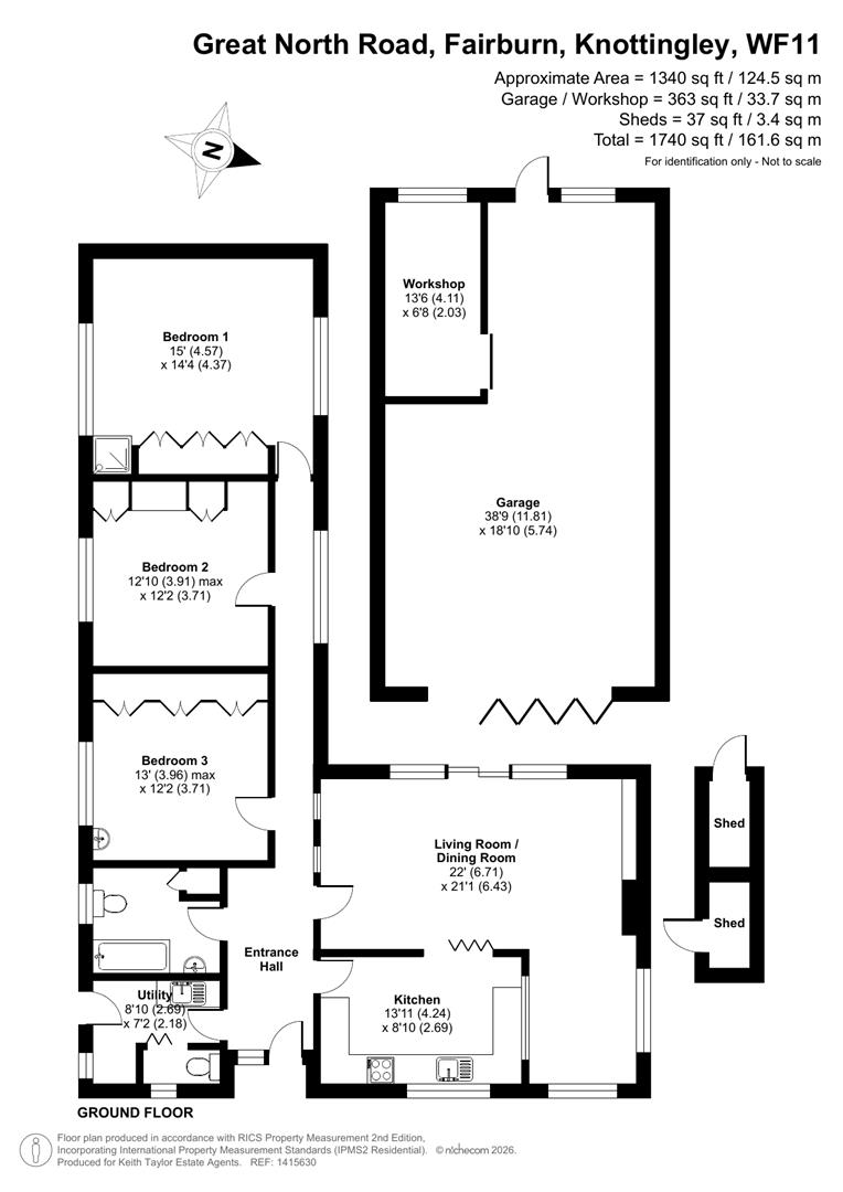 Pantiles, Great North Road, Fairburn floorplan