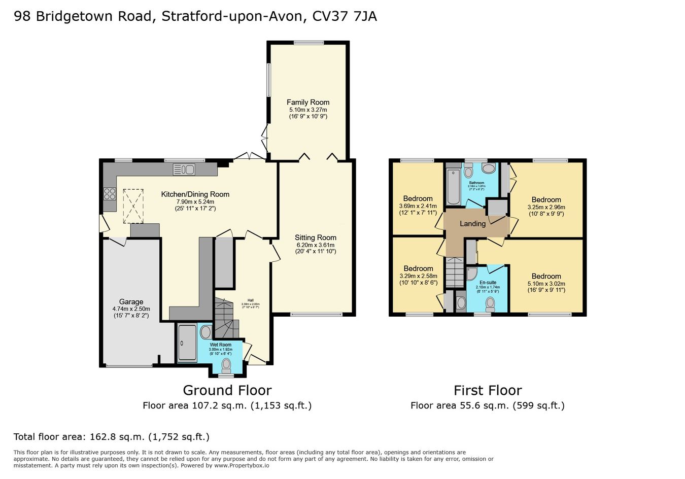 98, Bridgetown Road, Stratford-upon-Avon floorplan