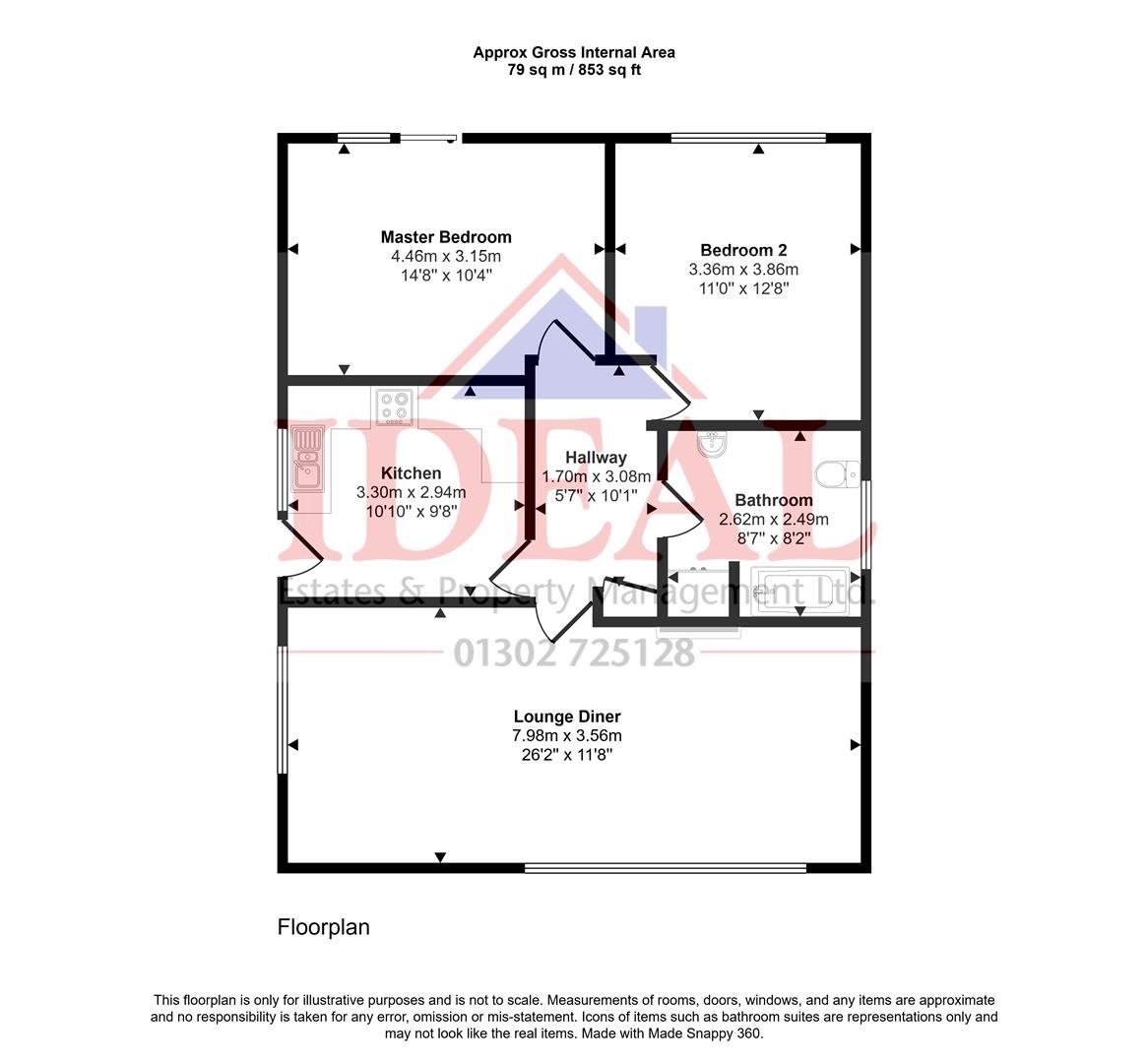 19, Grange Close, Askern, Doncaster floorplan