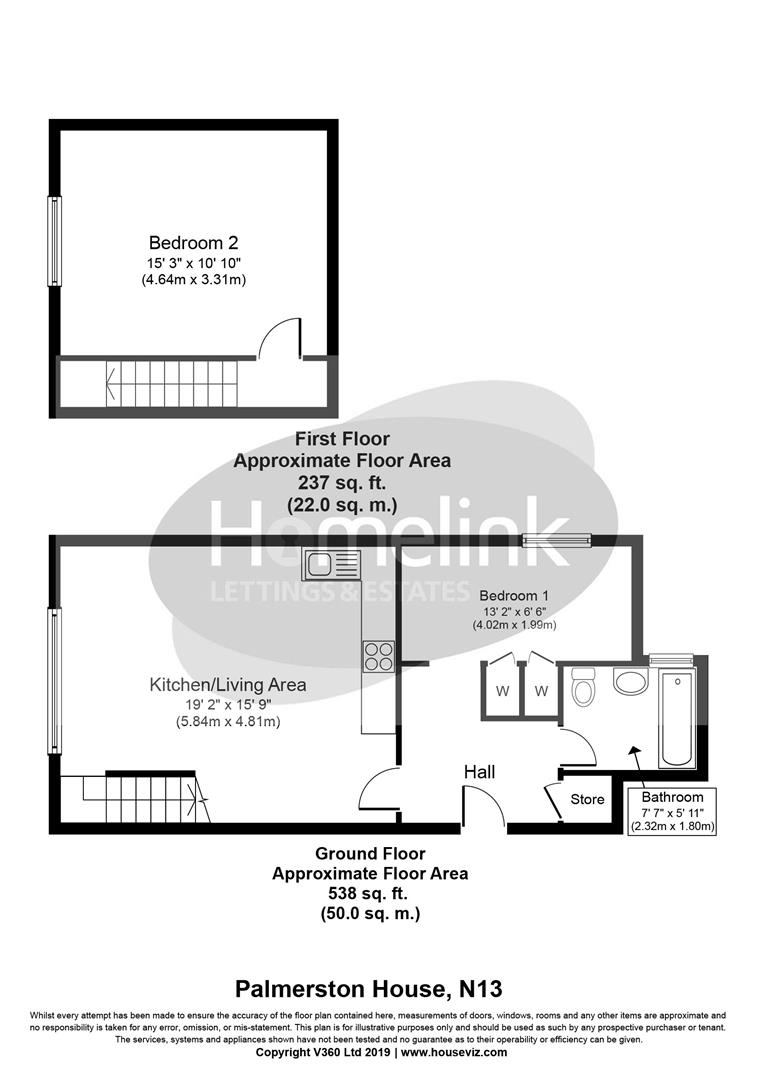 2 Bedrooms Flat to rent in Palmerston House, Green Lanes, Palmers Green N13