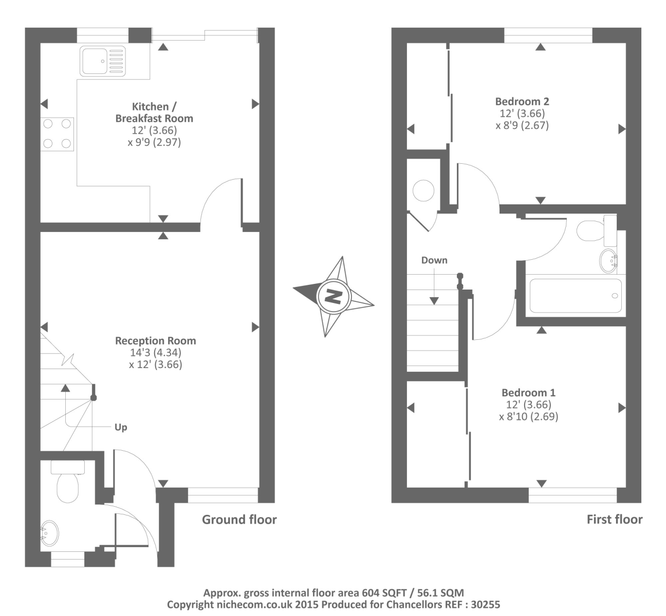 2 Bedrooms Terraced house to rent in Boltons Lane, Binfield RG42