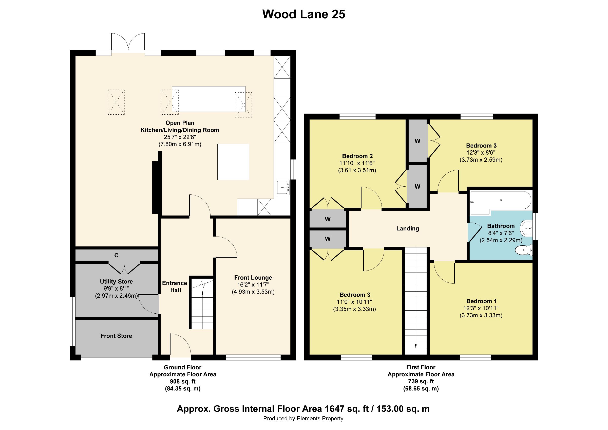 25 Wood Lane, Willenhall floorplan