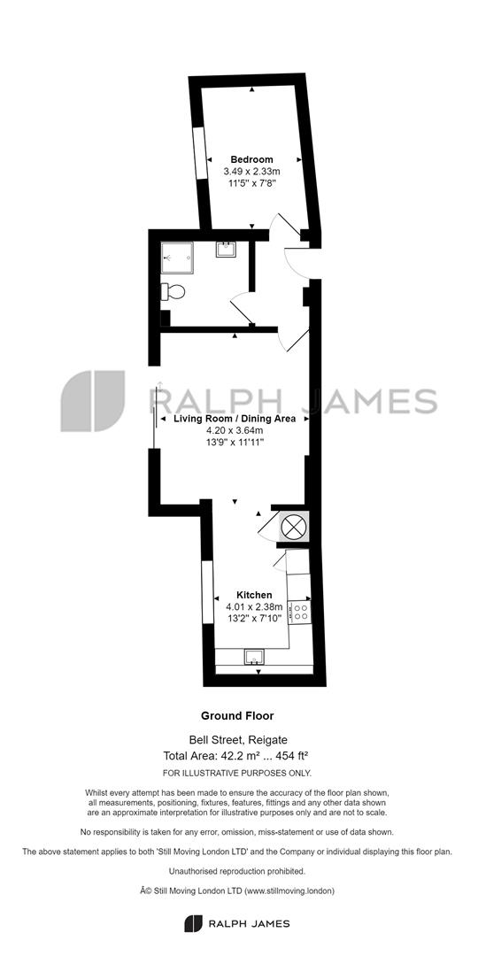 Bell Street, Reigate RH2, 1 bedroom flat for sale 64608166