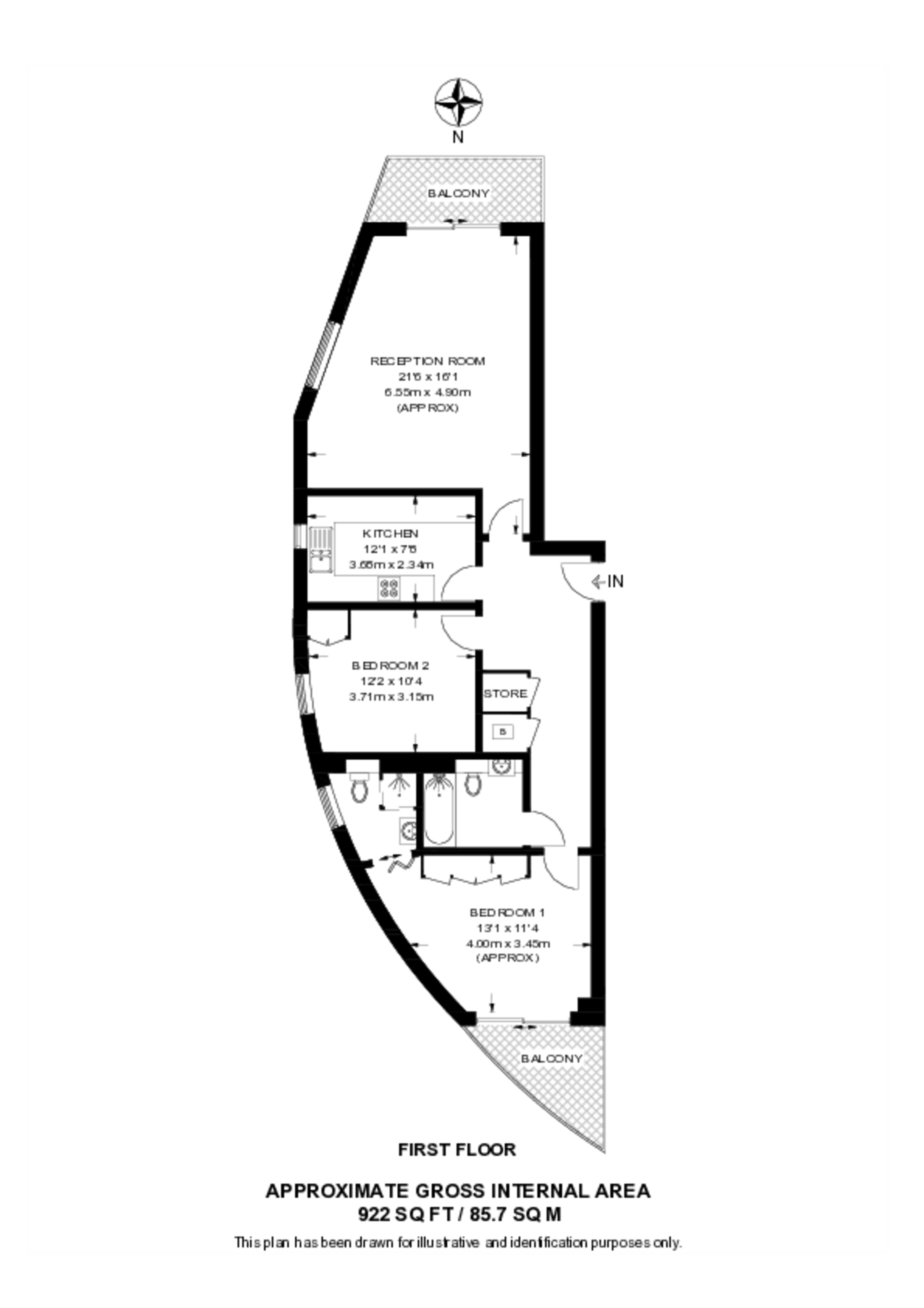 Holland Gardens, Brentford floorplan