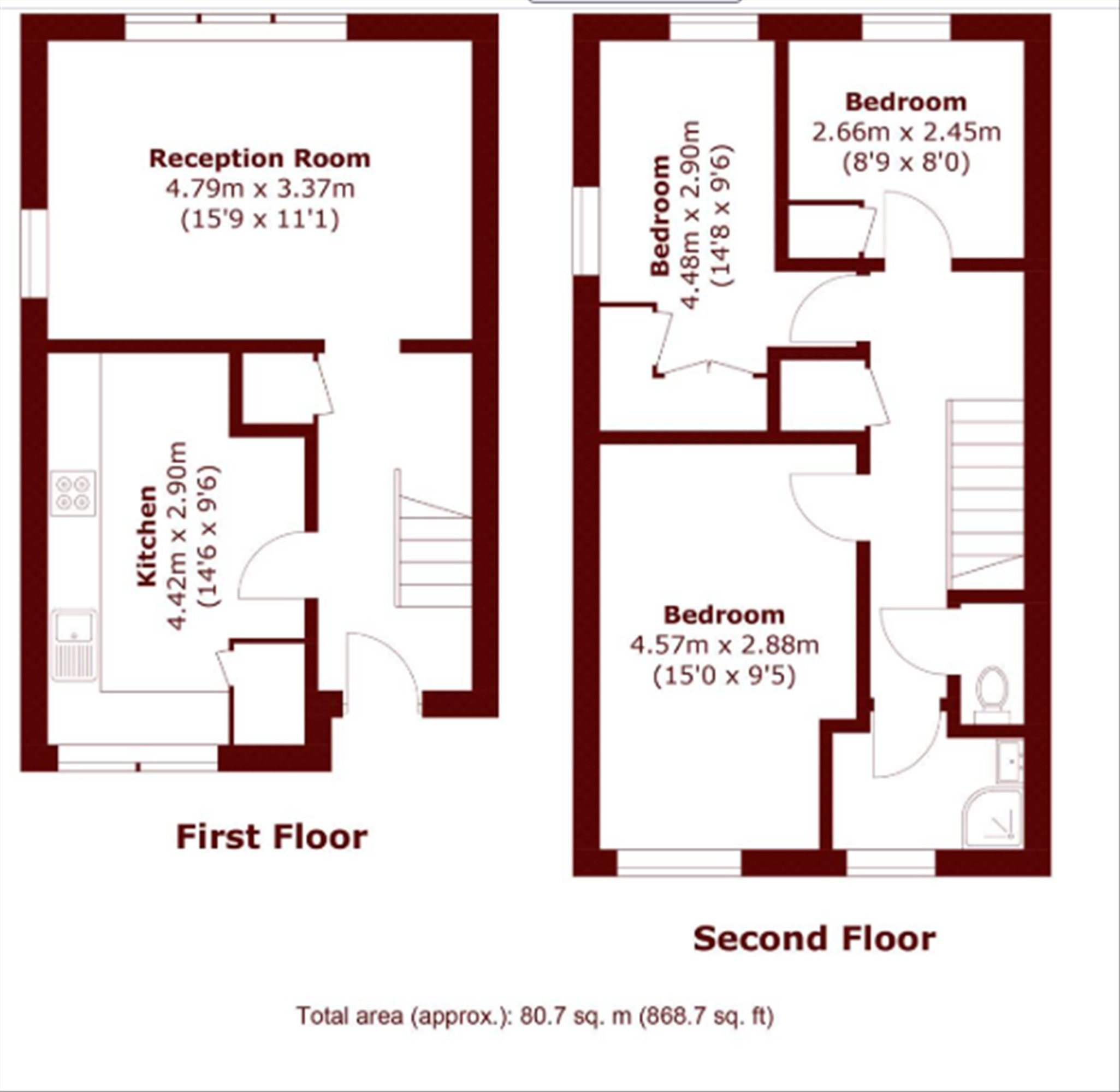 Flat 1, Ifield House, Madron Street, London floorplan
