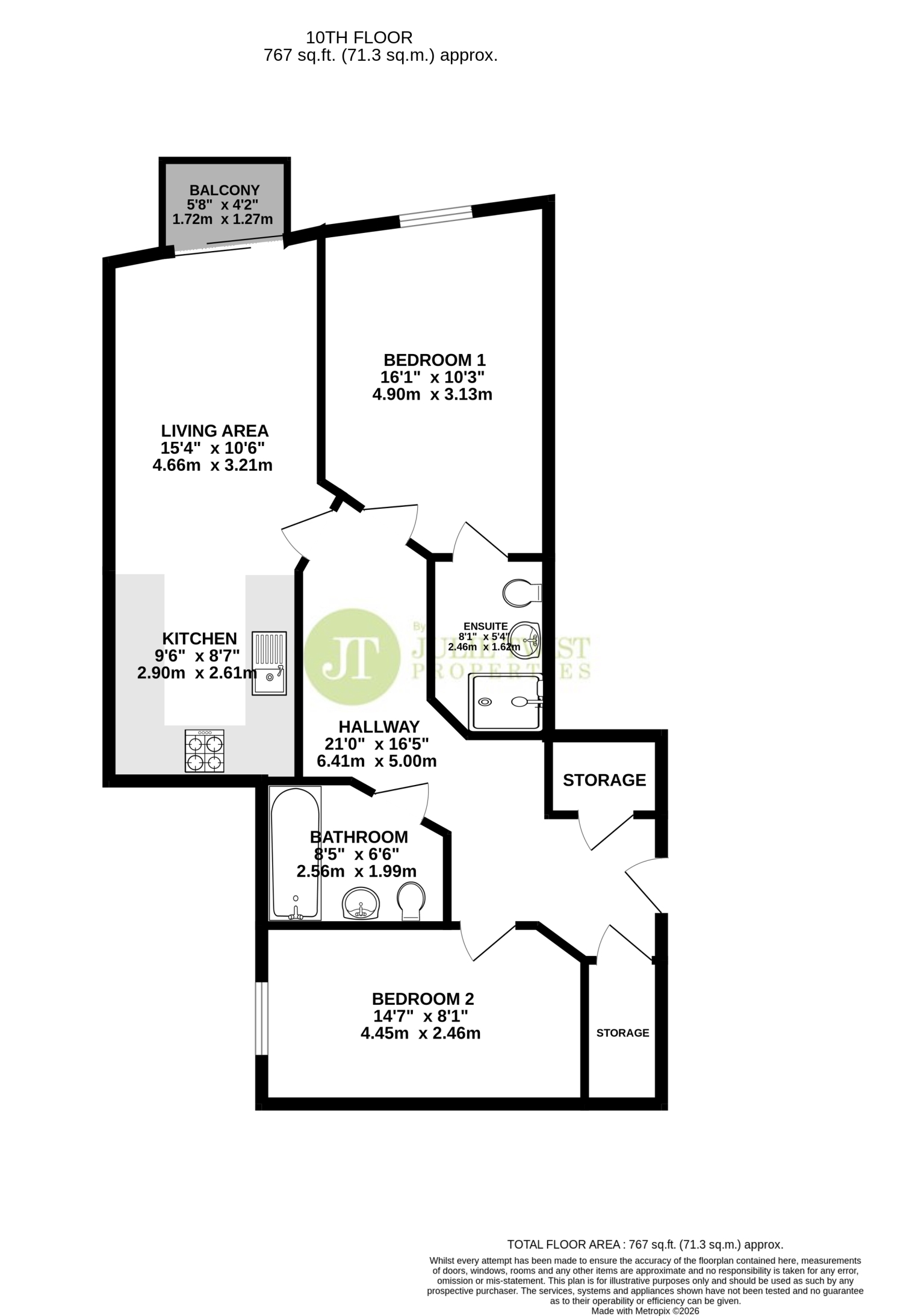 Apartment 1006, Sovereign Point, 31 The Quays, Salford floorplan