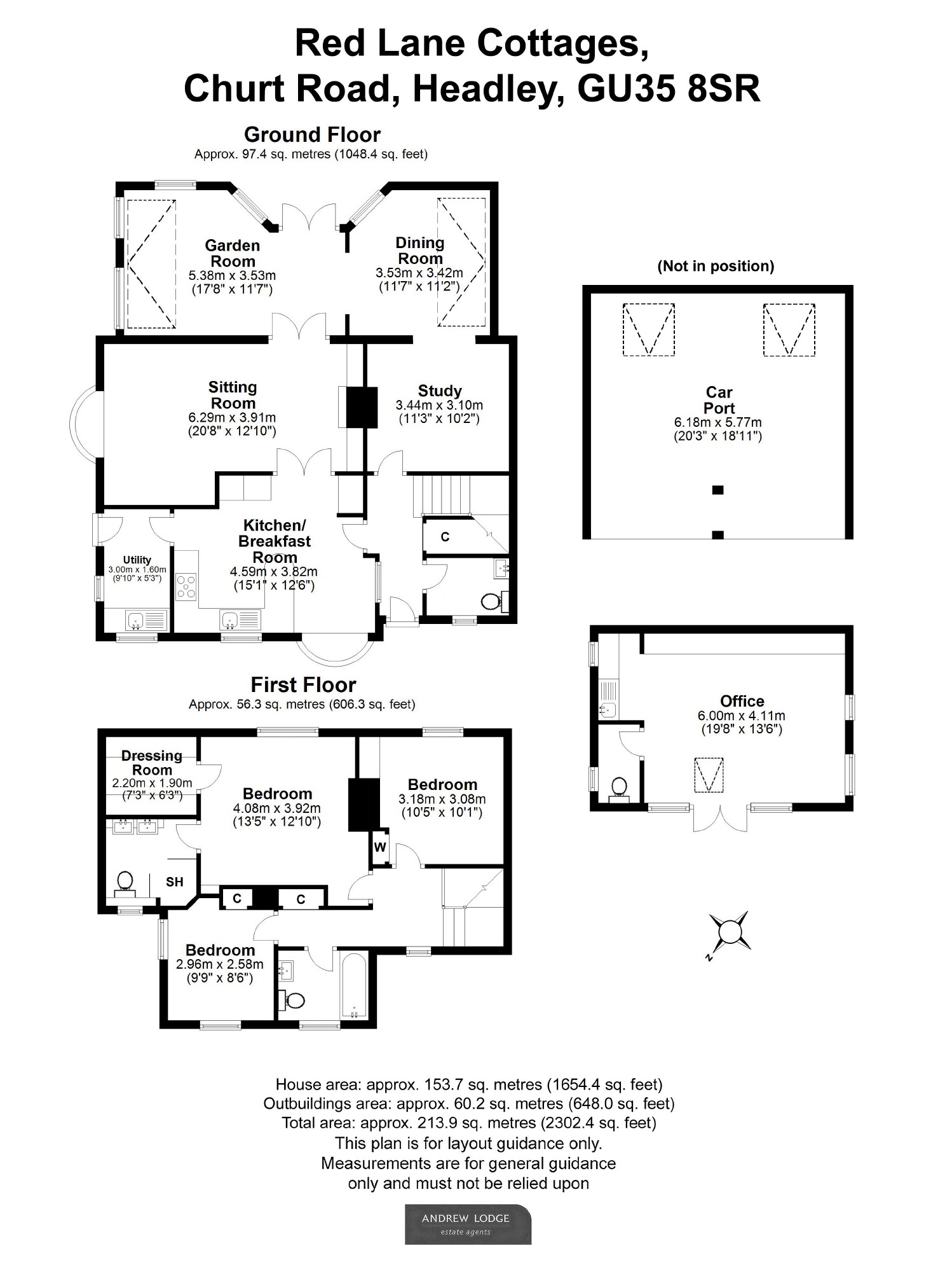 3 Bedrooms Semi-detached house for sale in Churt Road, Near Churt, Headley GU35