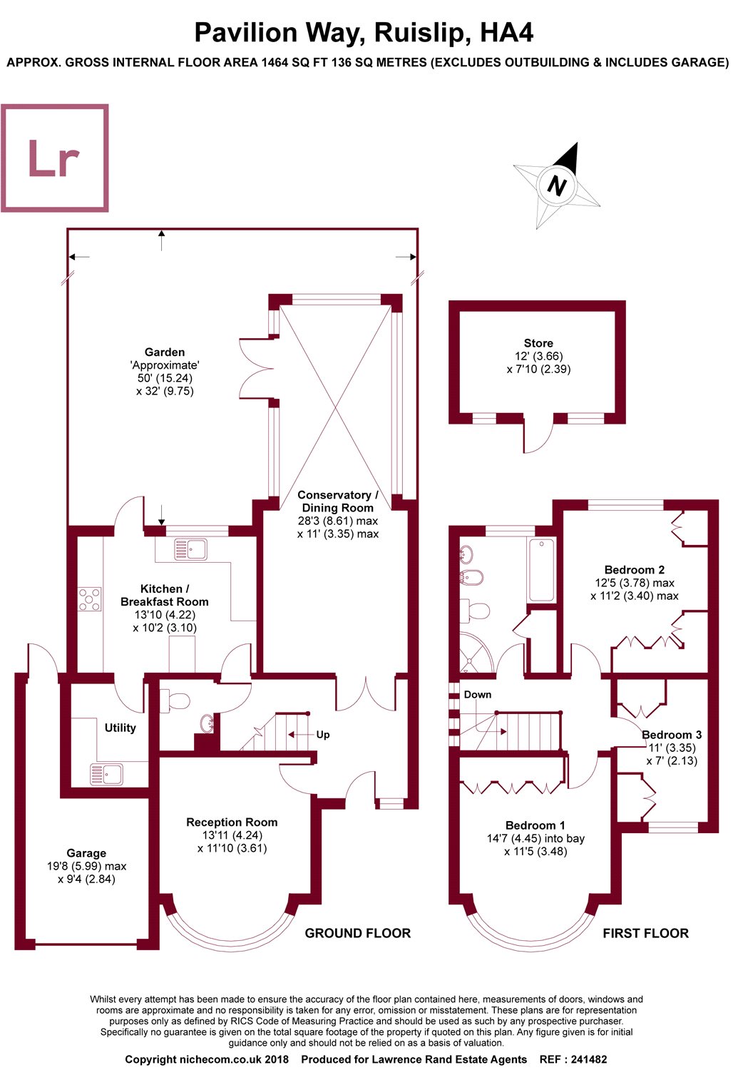 3 Bedrooms Semi-detached house for sale in Pavilion Way, Ruislip, Middlesex HA4