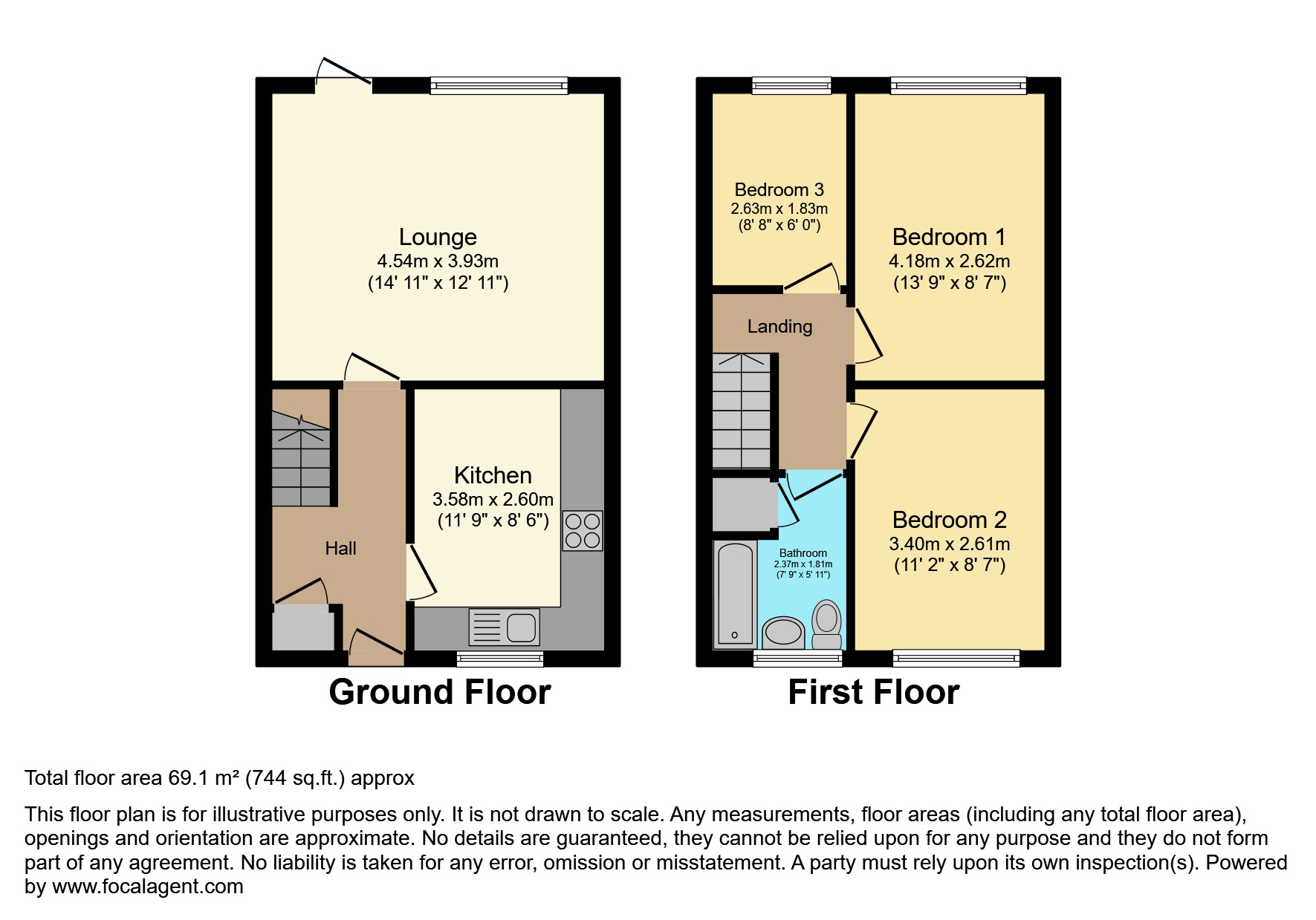 5, Dycott Road, Rotherham floorplan