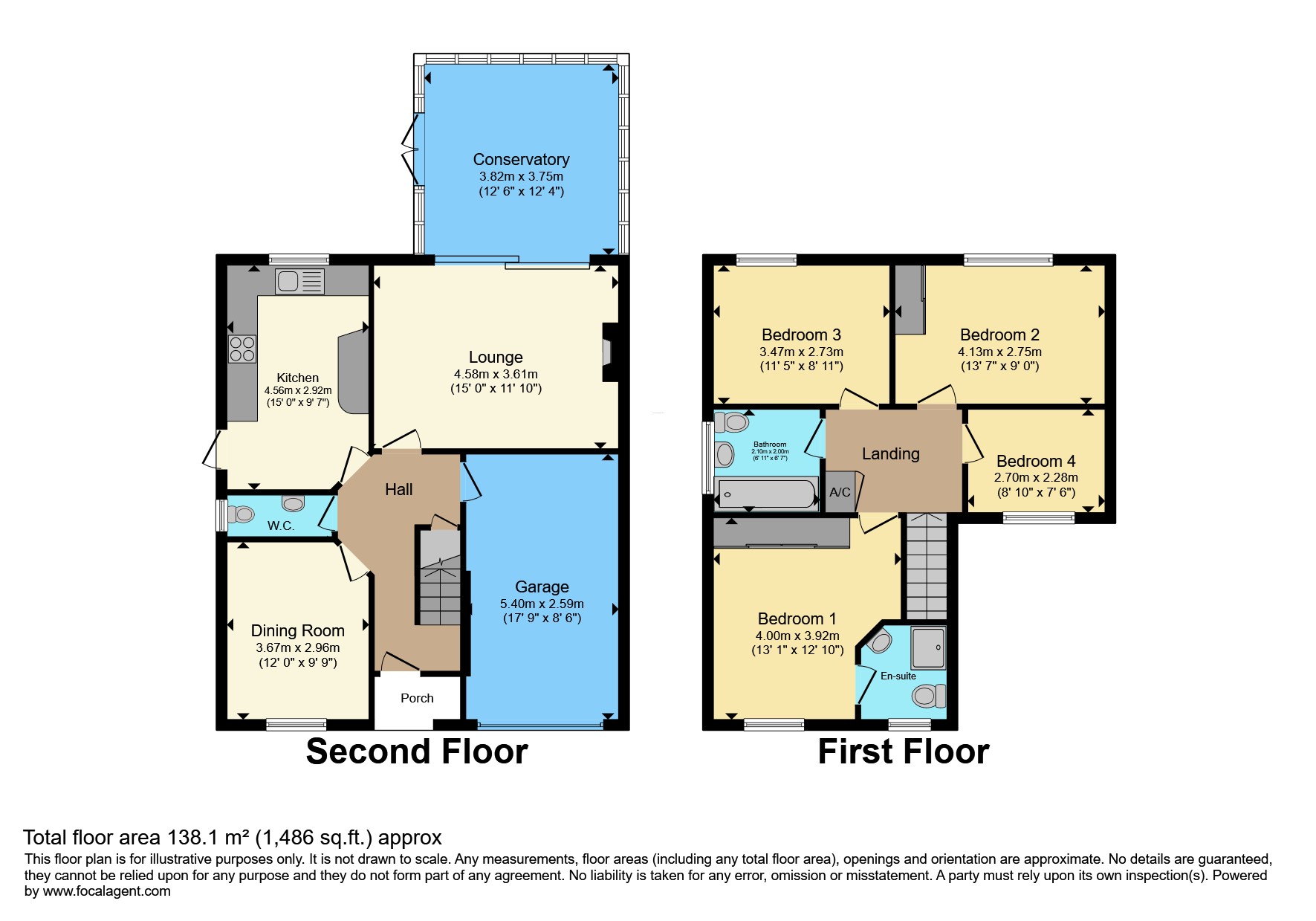 10, Oval Close, Telford floorplan