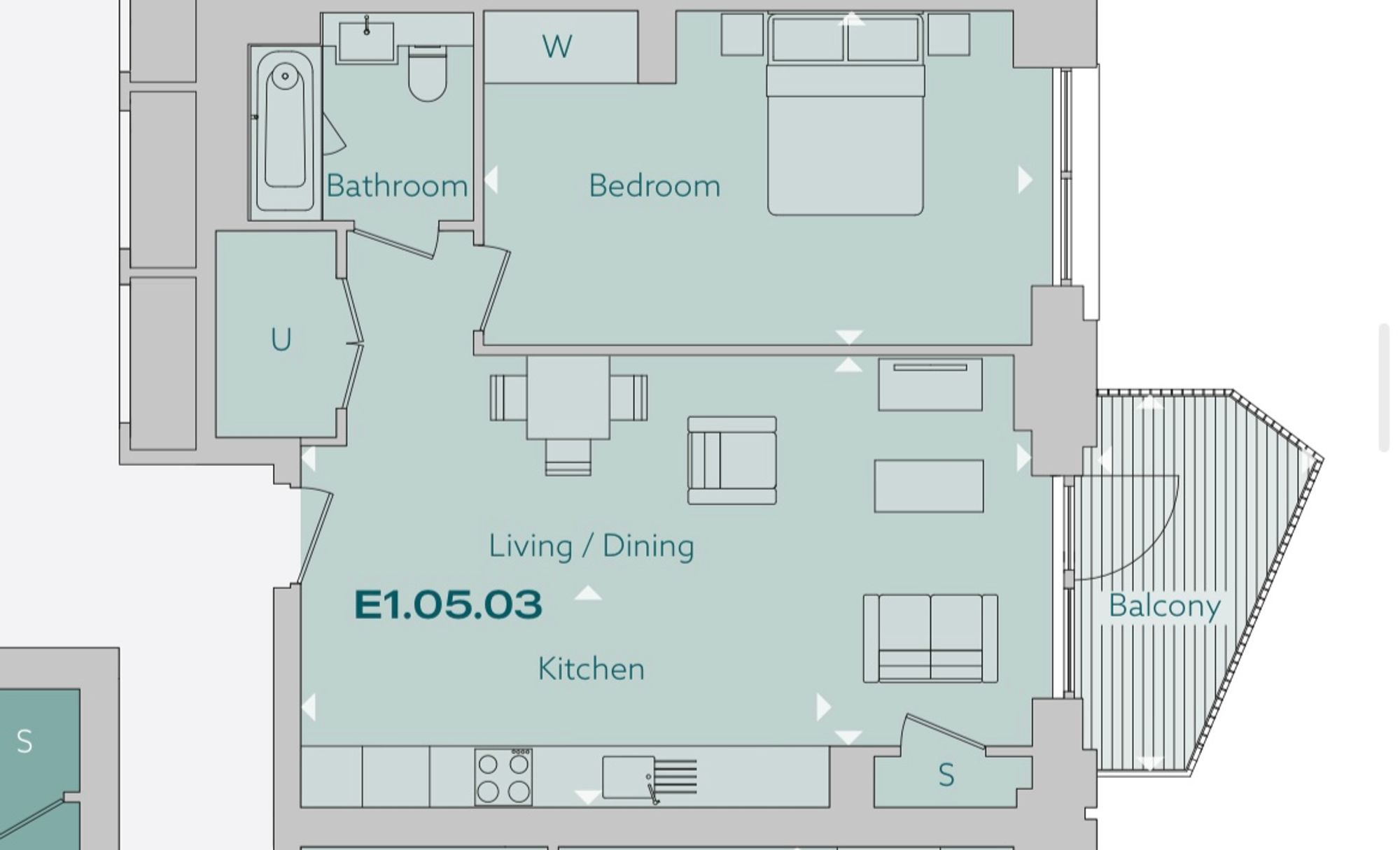 A20 Paragon Square, London floorplan