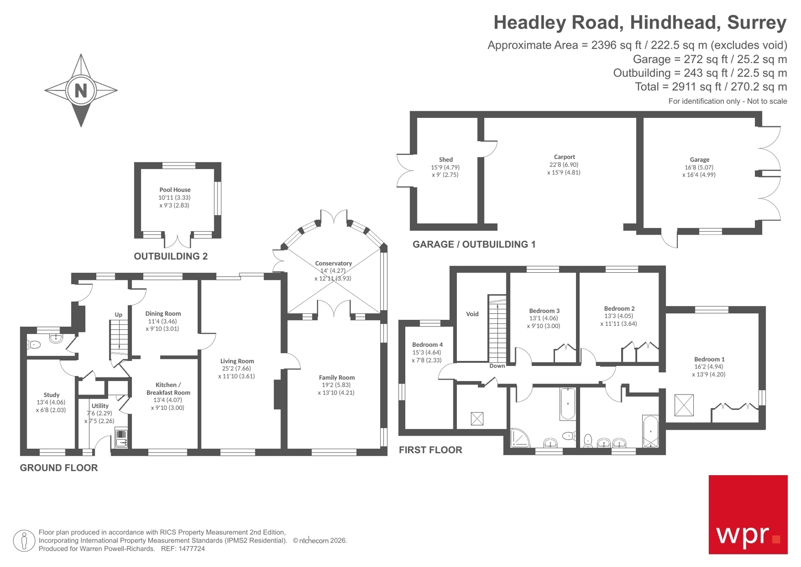 Woodpeckers,, Headley Road, Surrey floorplan