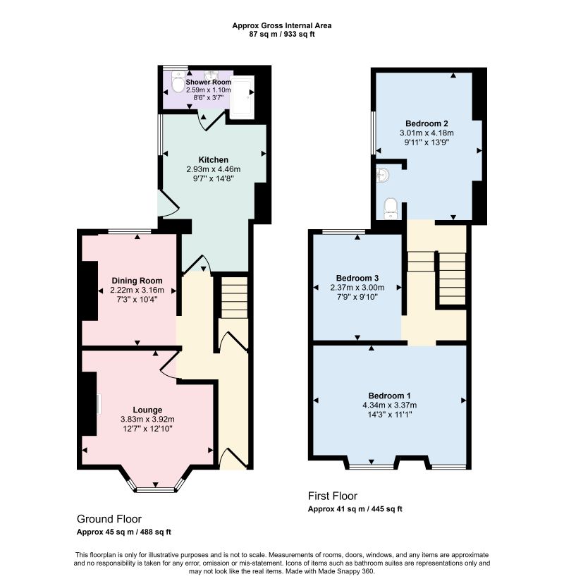 2, Canaan Row, Swansea floorplan