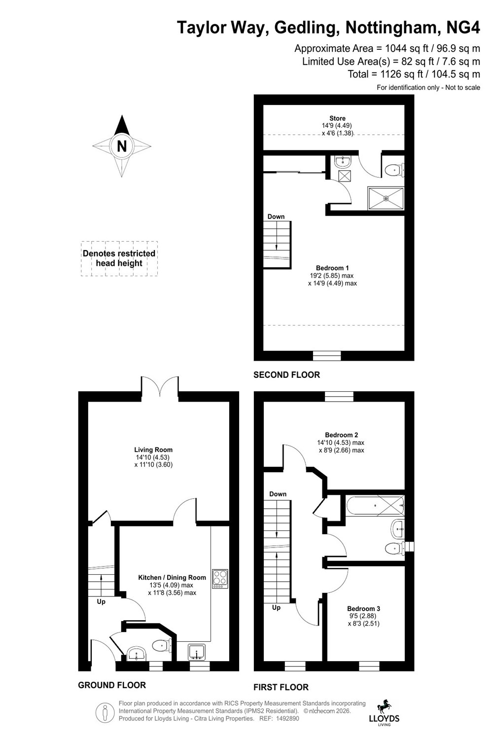 Taylor Way, Gedling, Nottingham floorplan