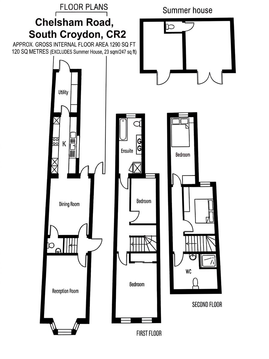 79, Chelsham Road, South Croydon floorplan