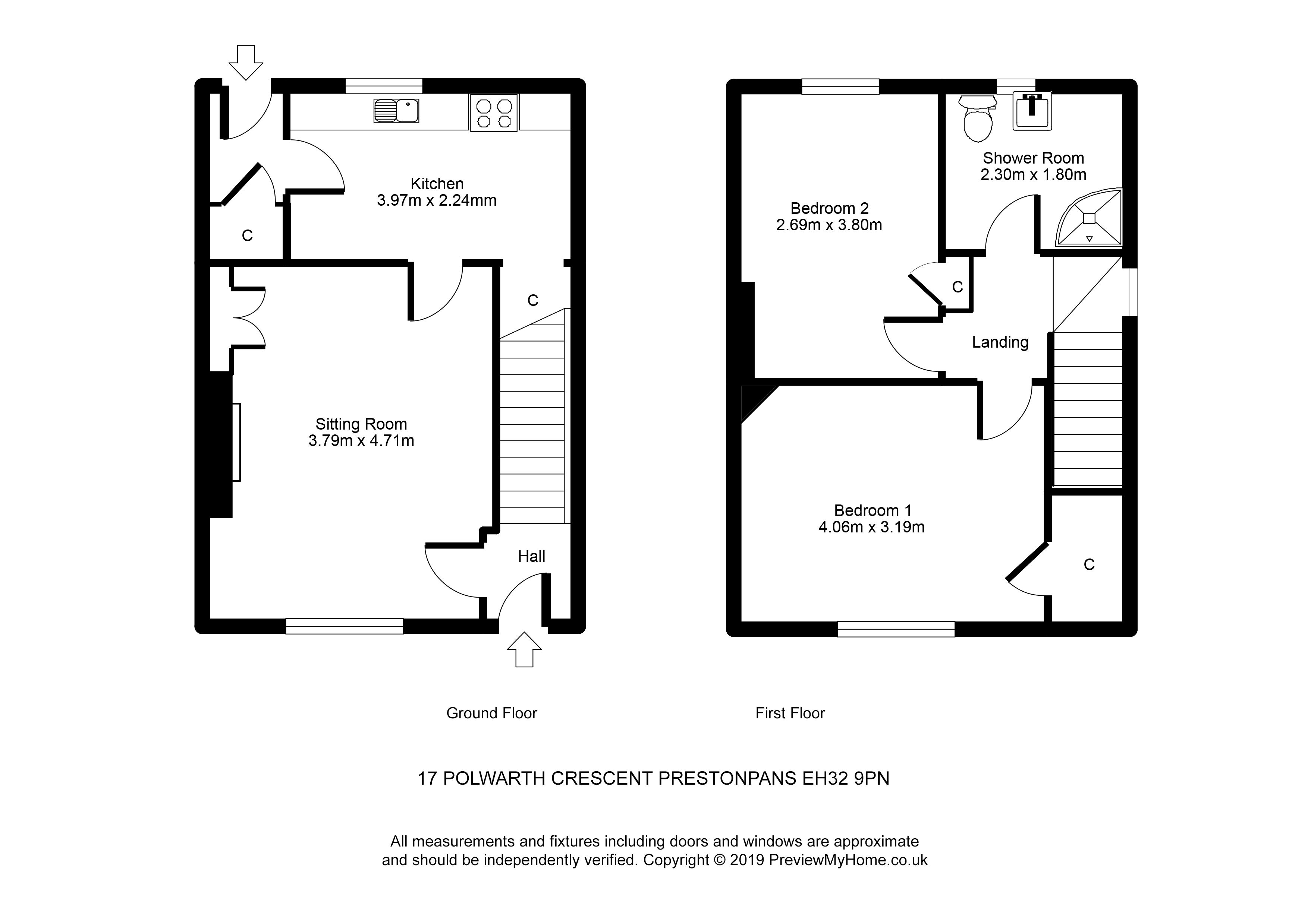 2 Bedrooms Semi-detached house for sale in 17 Polwarth Crescent, Prestonpans EH32