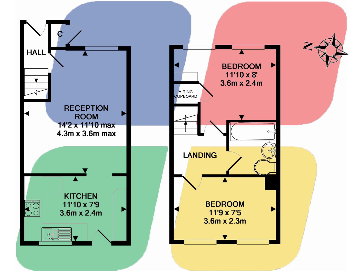 2 Bedrooms Terraced house for sale in Colwell Gardens, Haywards Heath RH16