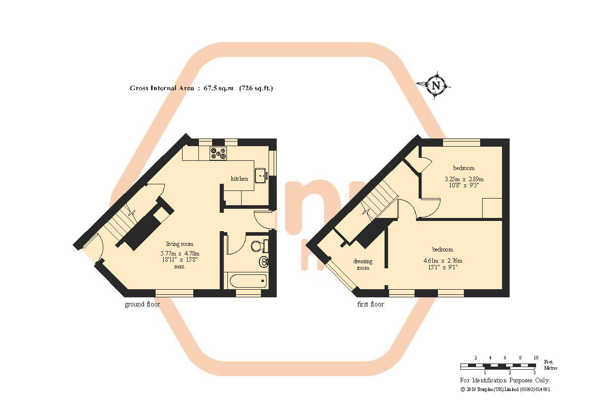 2 Bedrooms Semi-detached house for sale in Grange Gardens, Tunbridge Wells, Kent TN4