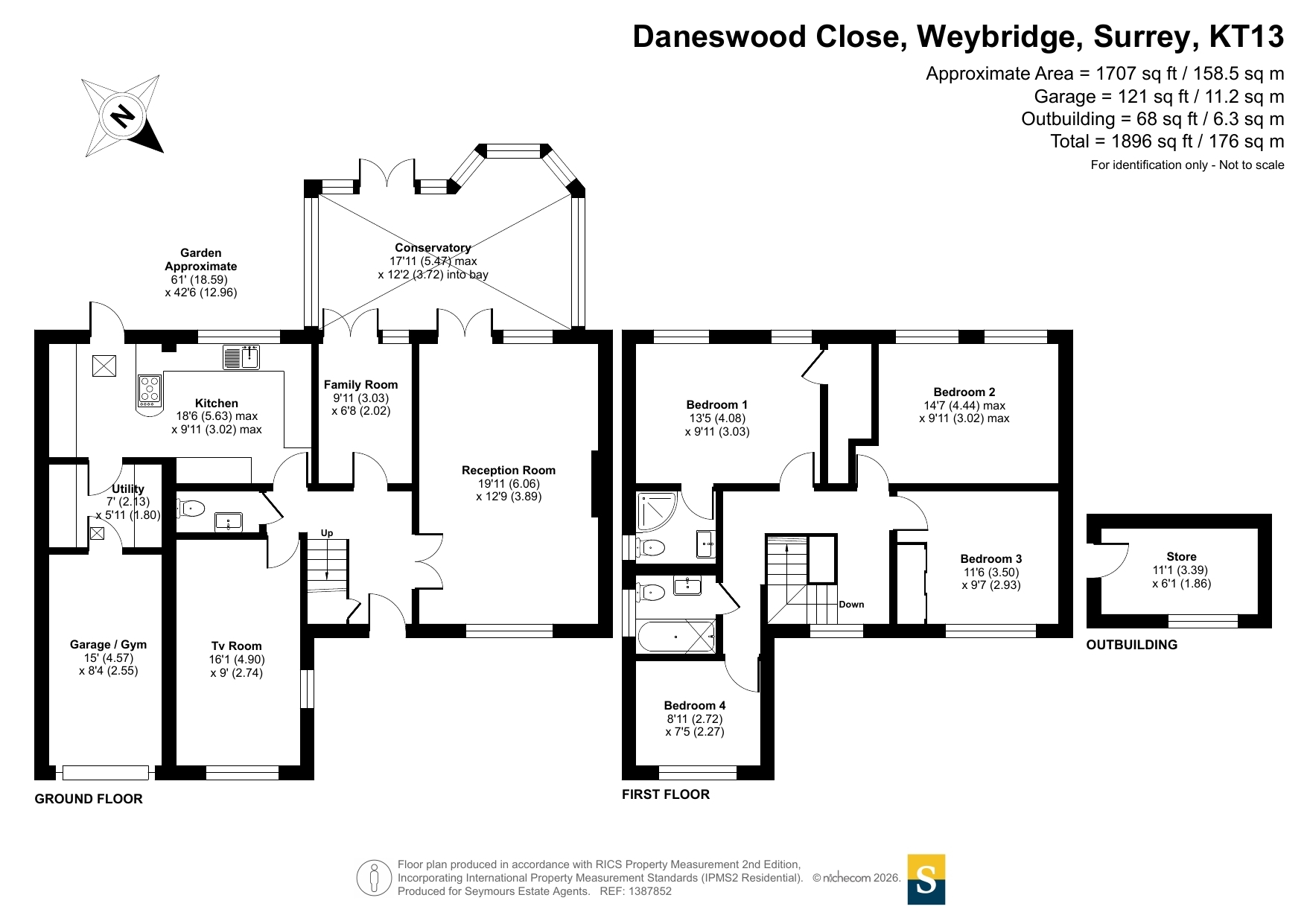 25, Daneswood Close, Surrey floorplan