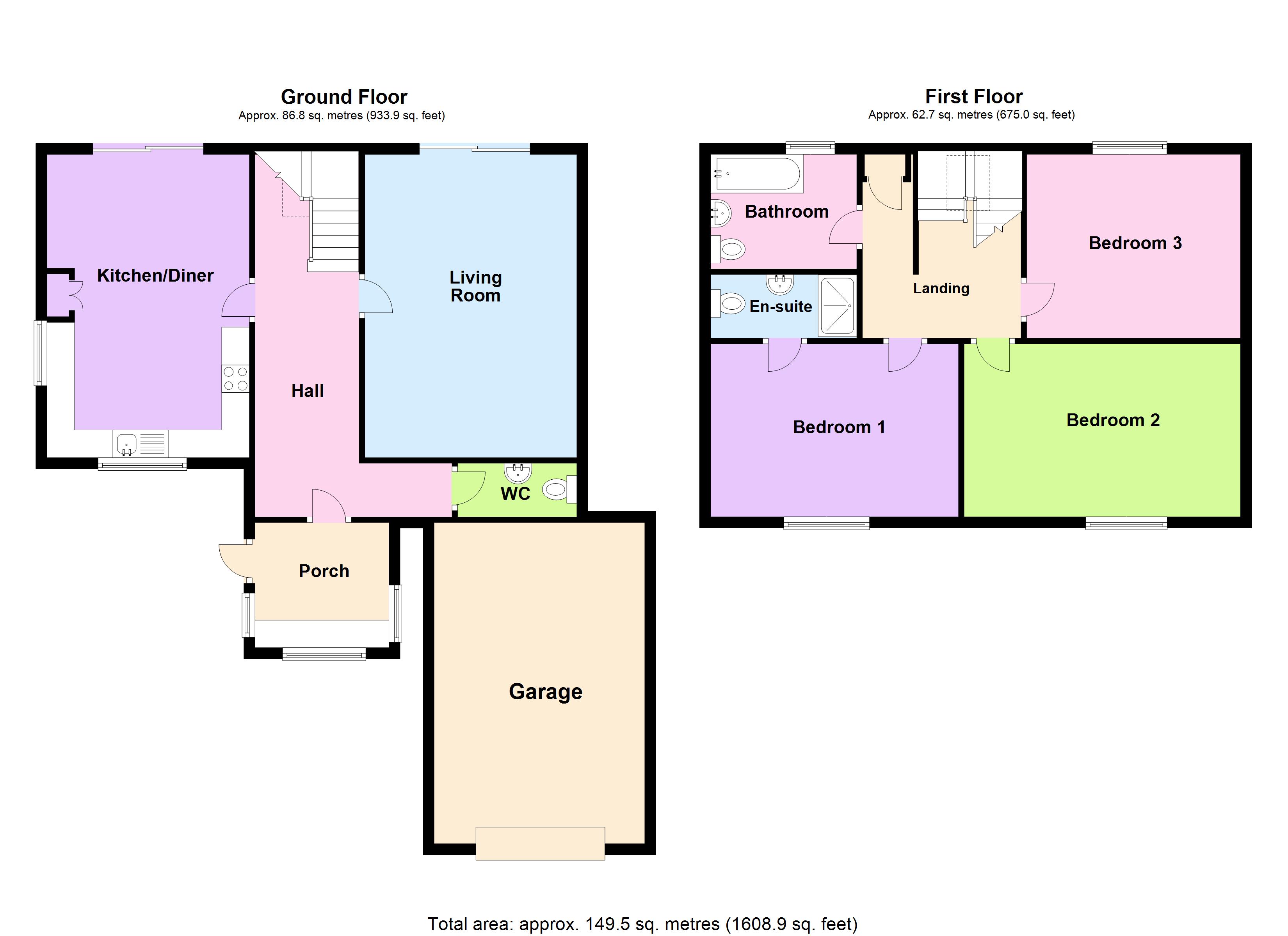Carian House,, The Fold, Upper Thornton floorplan