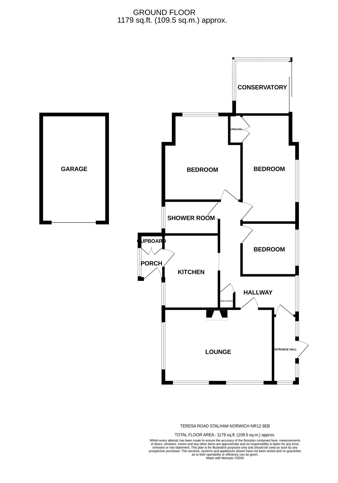 3 Teresa Road, Stalham, Norfolk floorplan