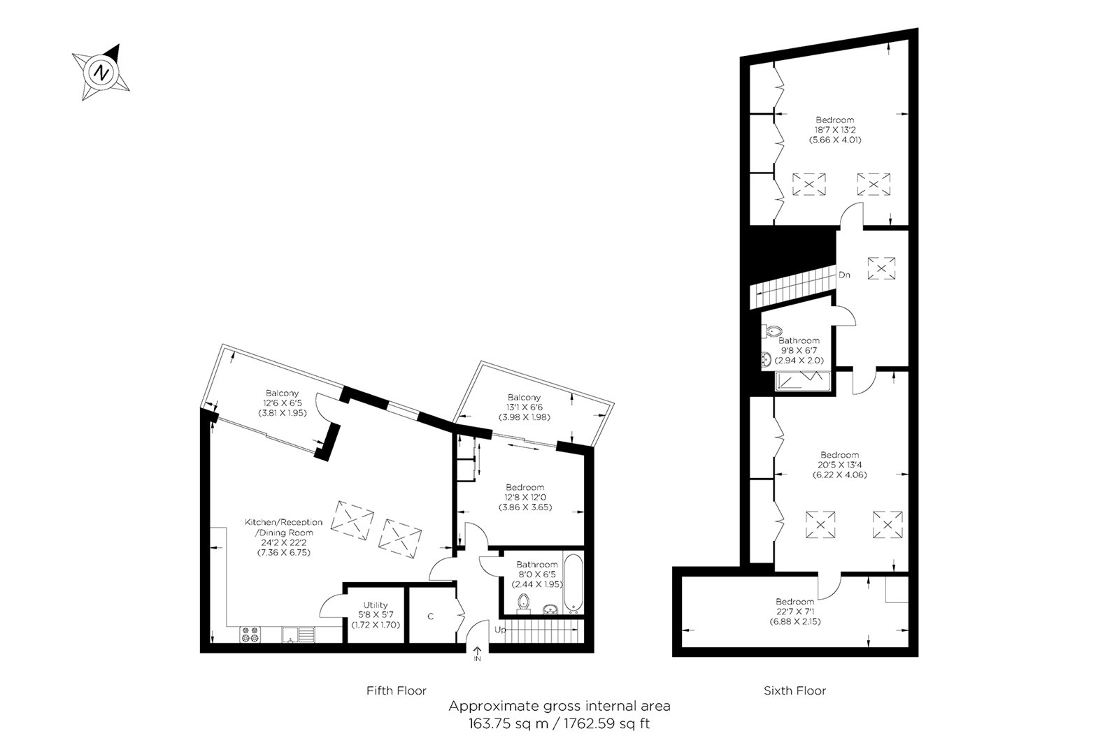 502, Outfall Building, London floorplan