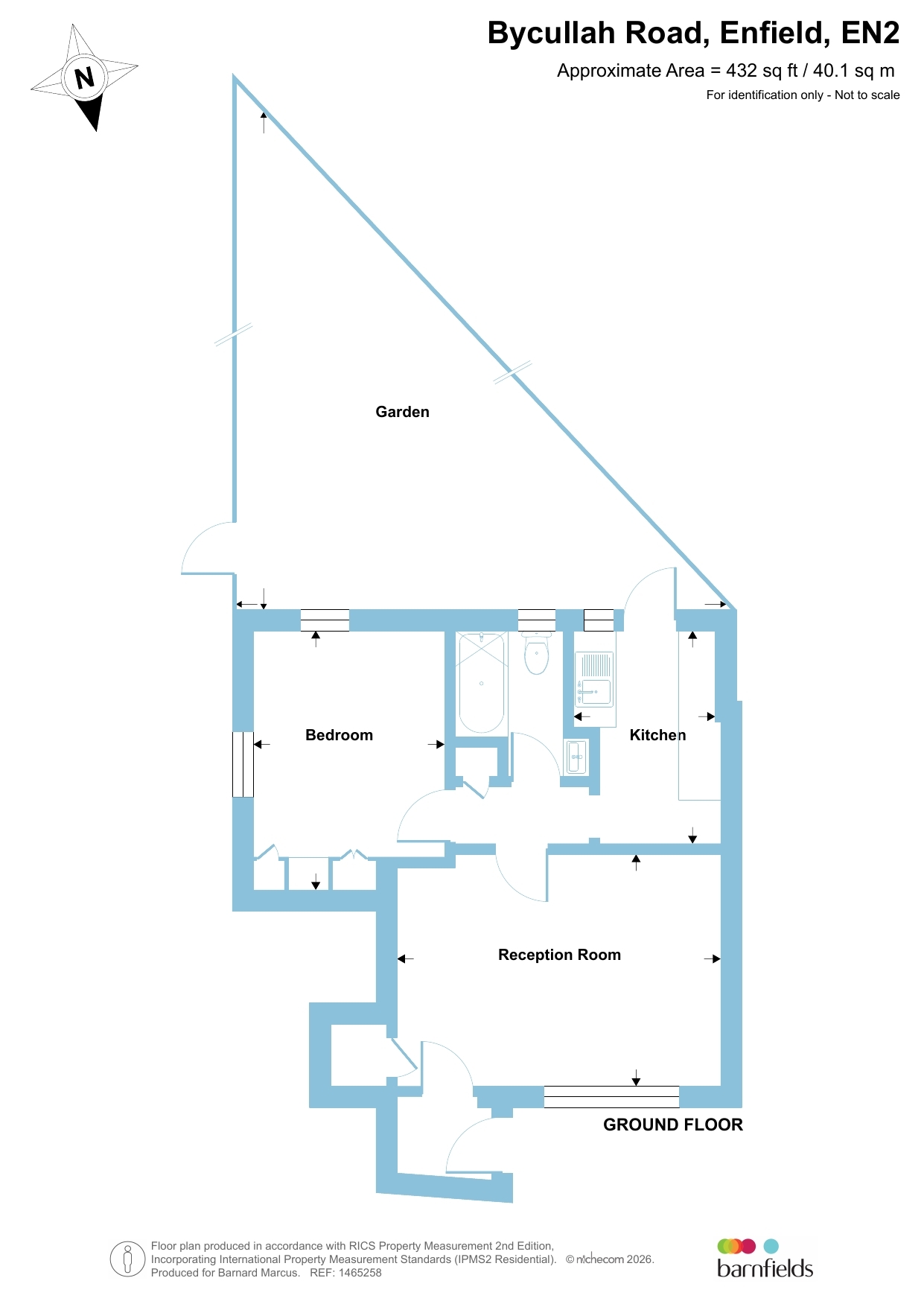 9, Oaktree Lodge, 30, Bycullah Road, Enfield floorplan