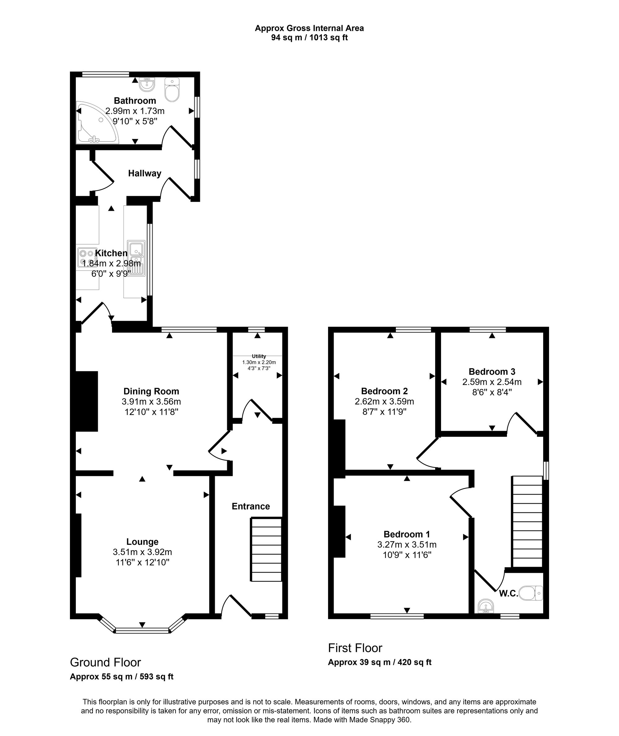 136 Wrexham Road, Whitchurch floorplan