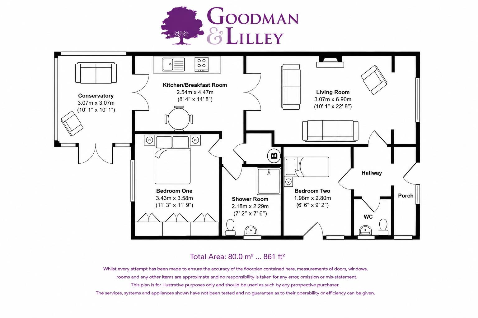 11, Falcon Close, Portishead floorplan