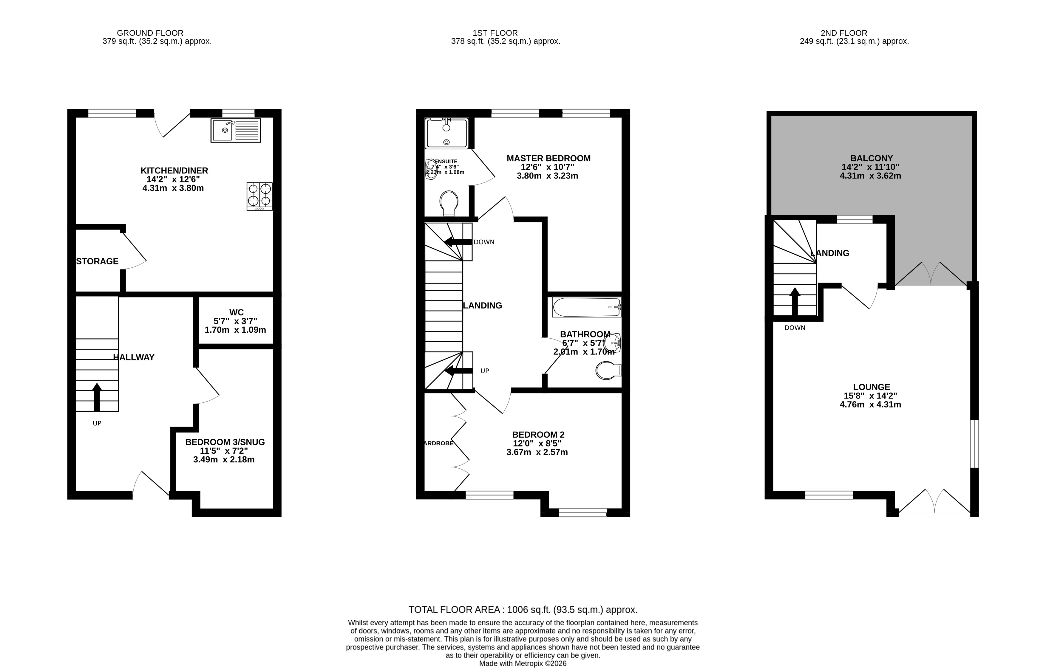 62, Gibson Street, Newbiggin-by-the-sea floorplan