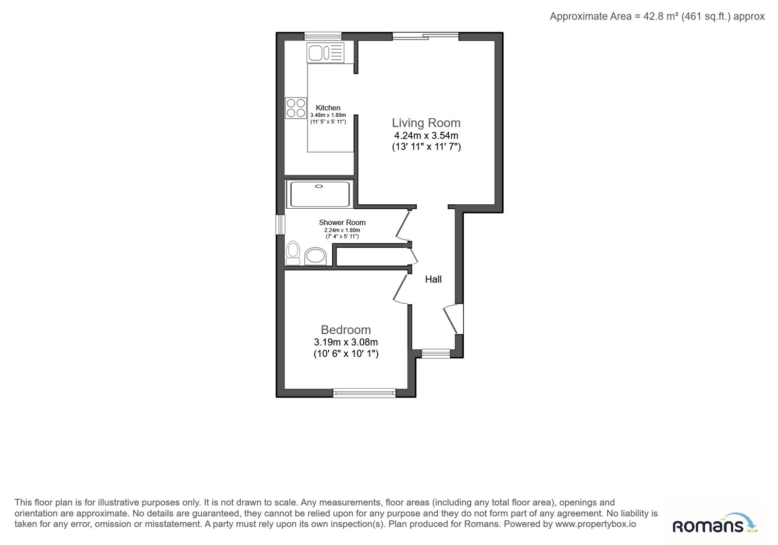 57, Monarch Close, Hampshire floorplan