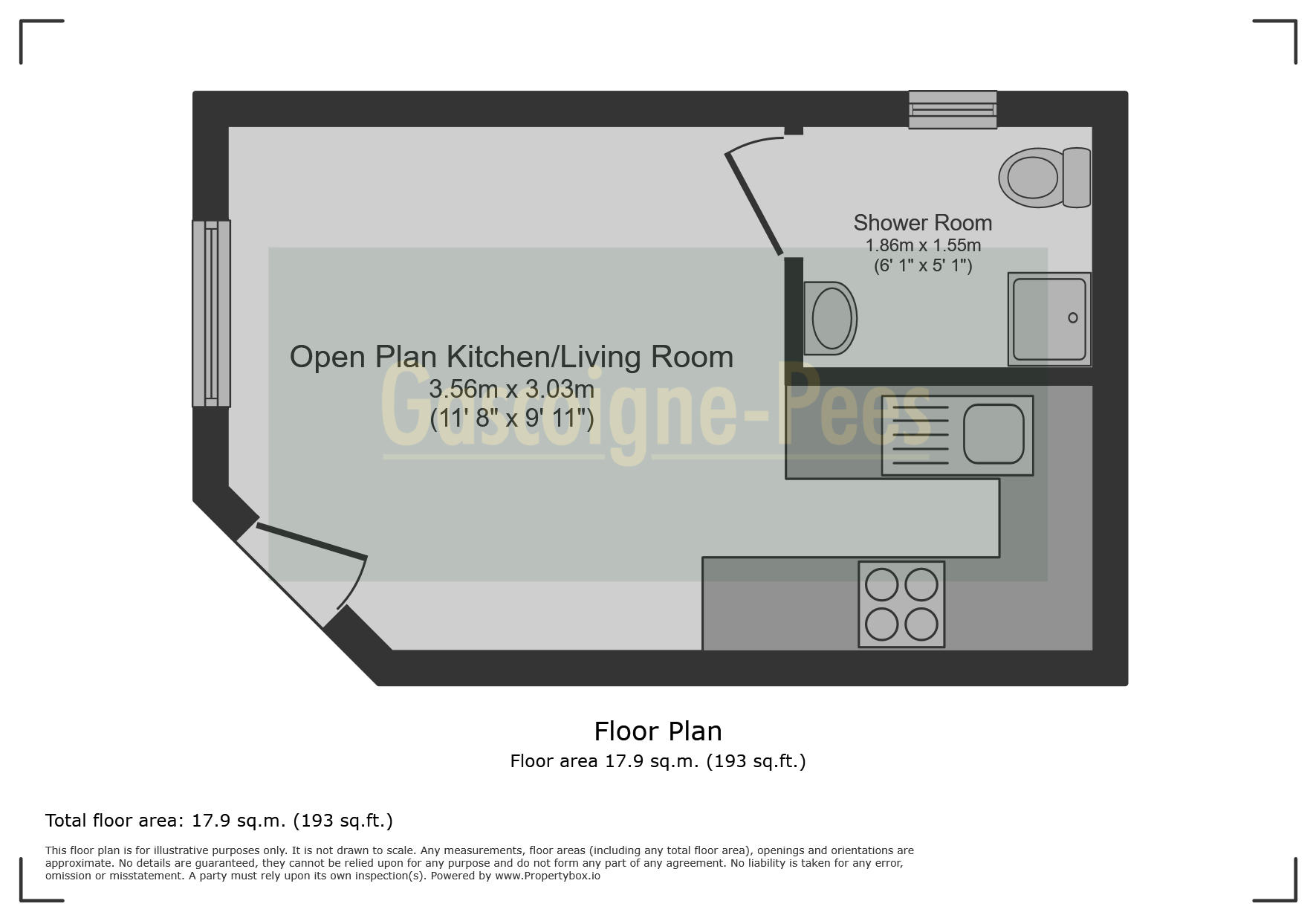 Flat 1, Leatherhead floorplan
