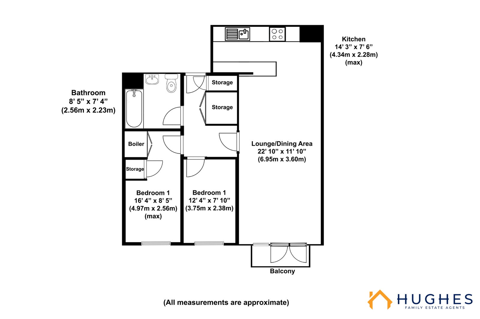 Cracknell,Flat 88, Millsands, Sheffield floorplan
