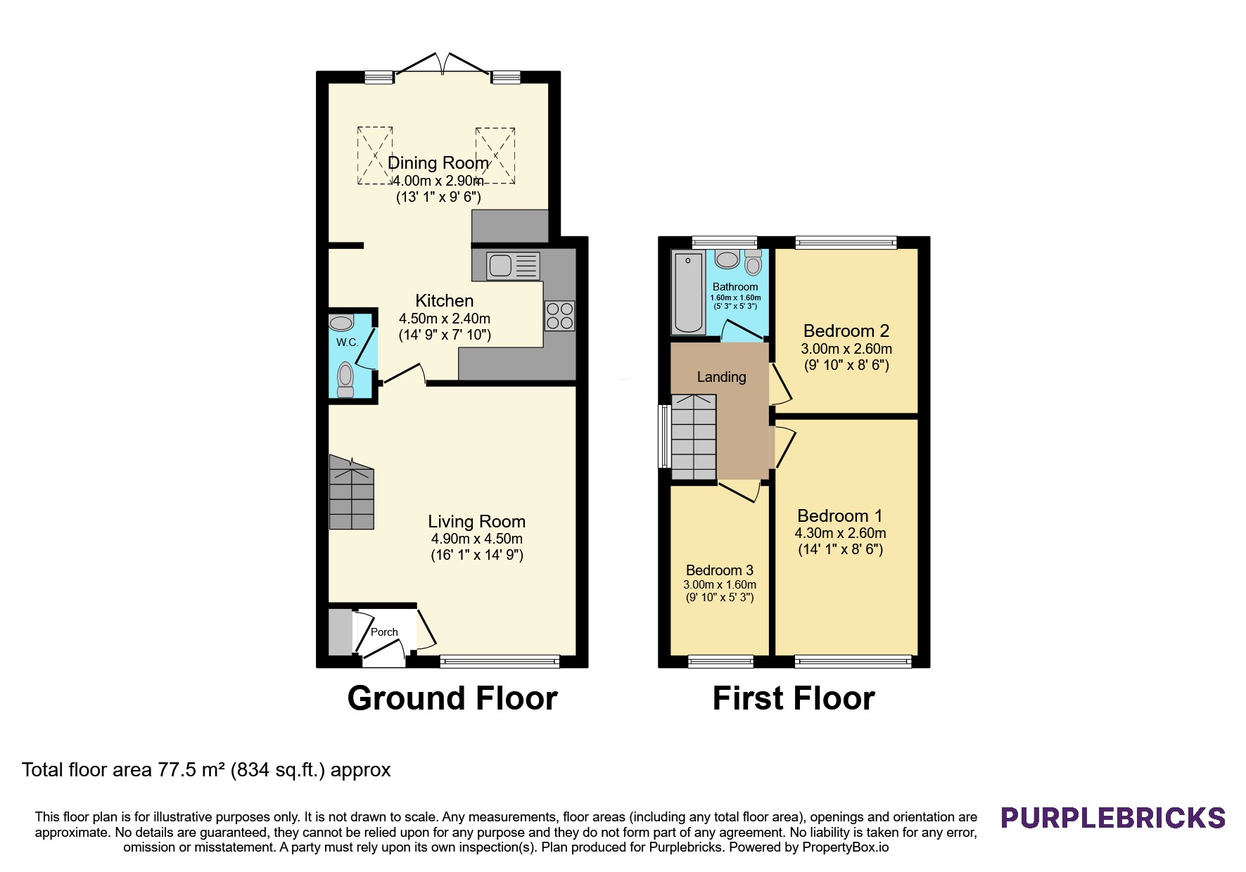 51, Loxton Crescent, Wigan floorplan