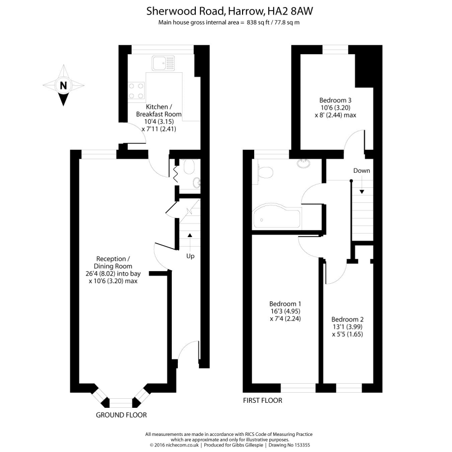 3 Bedrooms Terraced house to rent in Sherwood Road, South Harrow, Harrow HA2