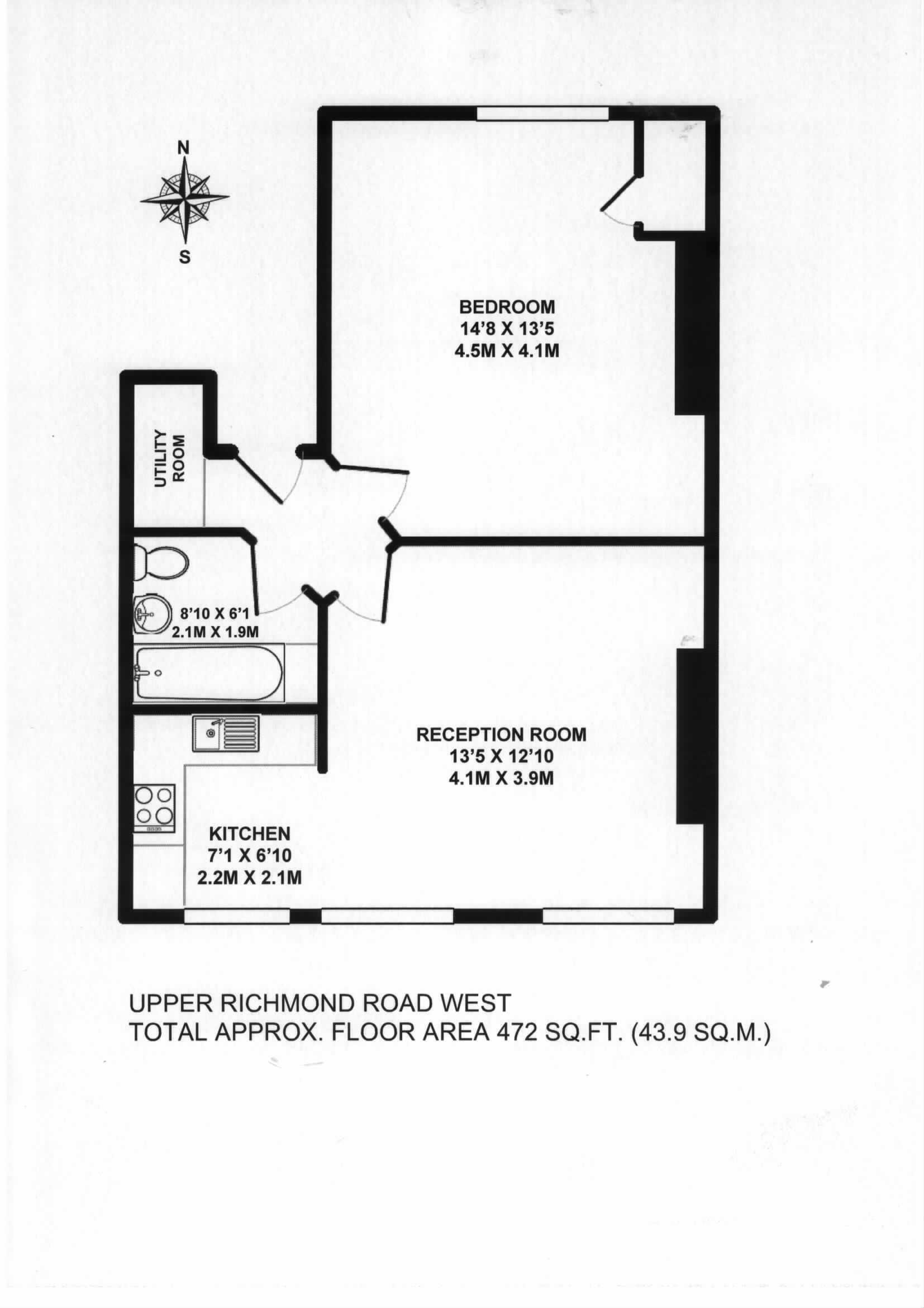 Upper Richmond Road West, London floorplan