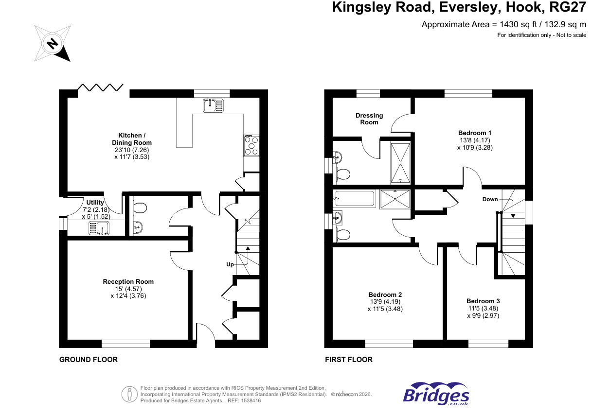 Kingsley Road, Hook floorplan