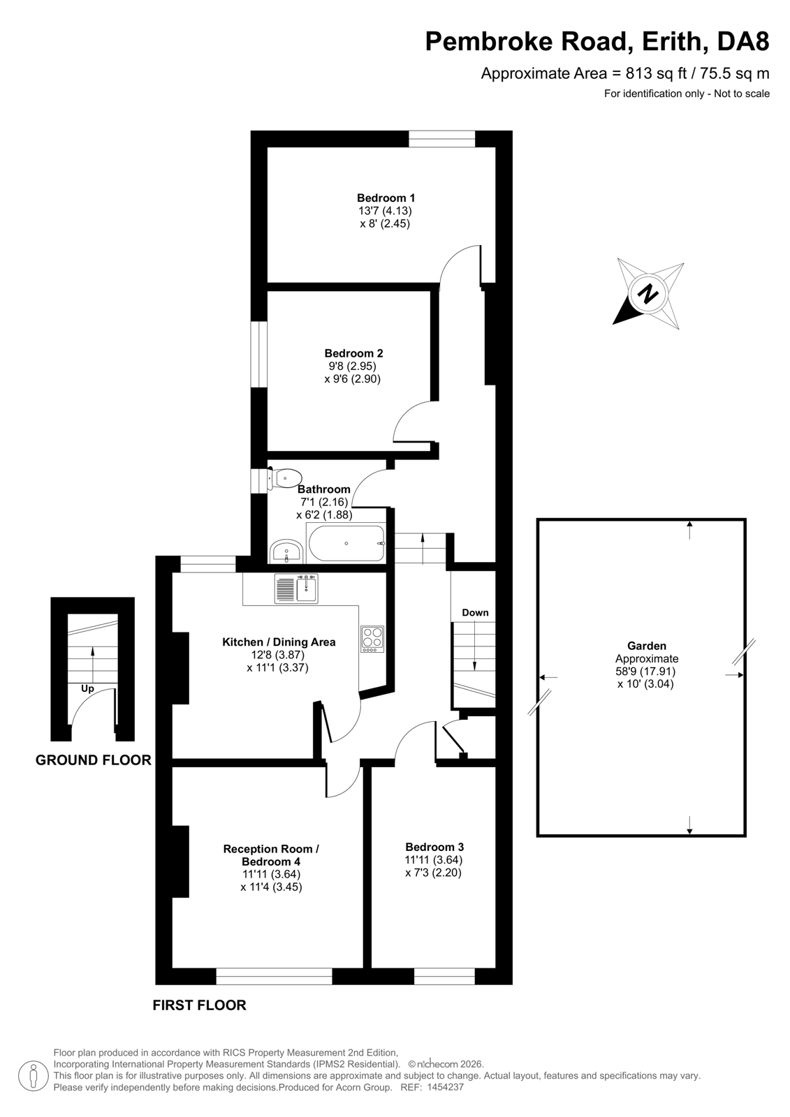 45b,, Pembroke Road, Erith floorplan