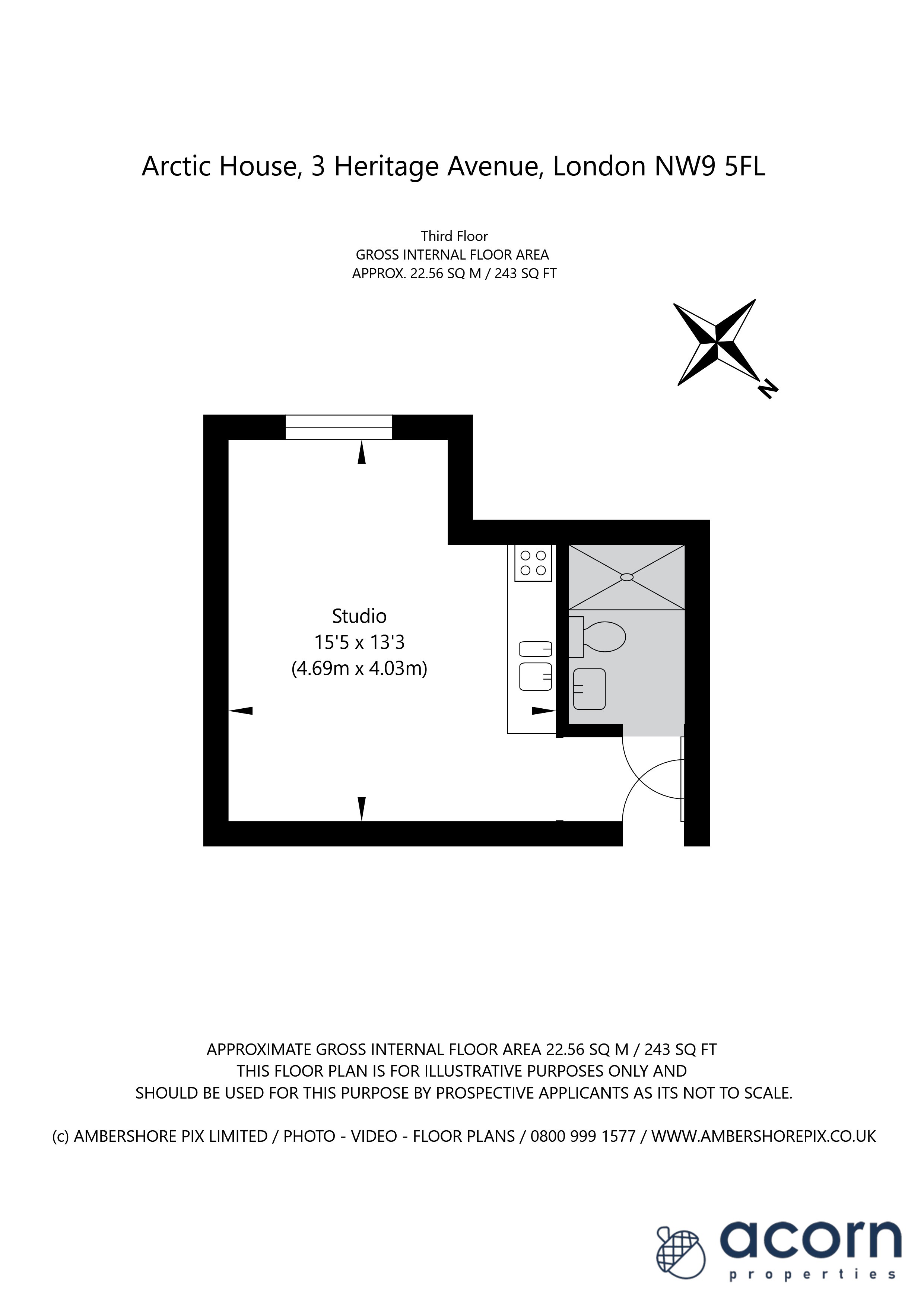 27, Arctic House, 3 Heritage Avenue floorplan