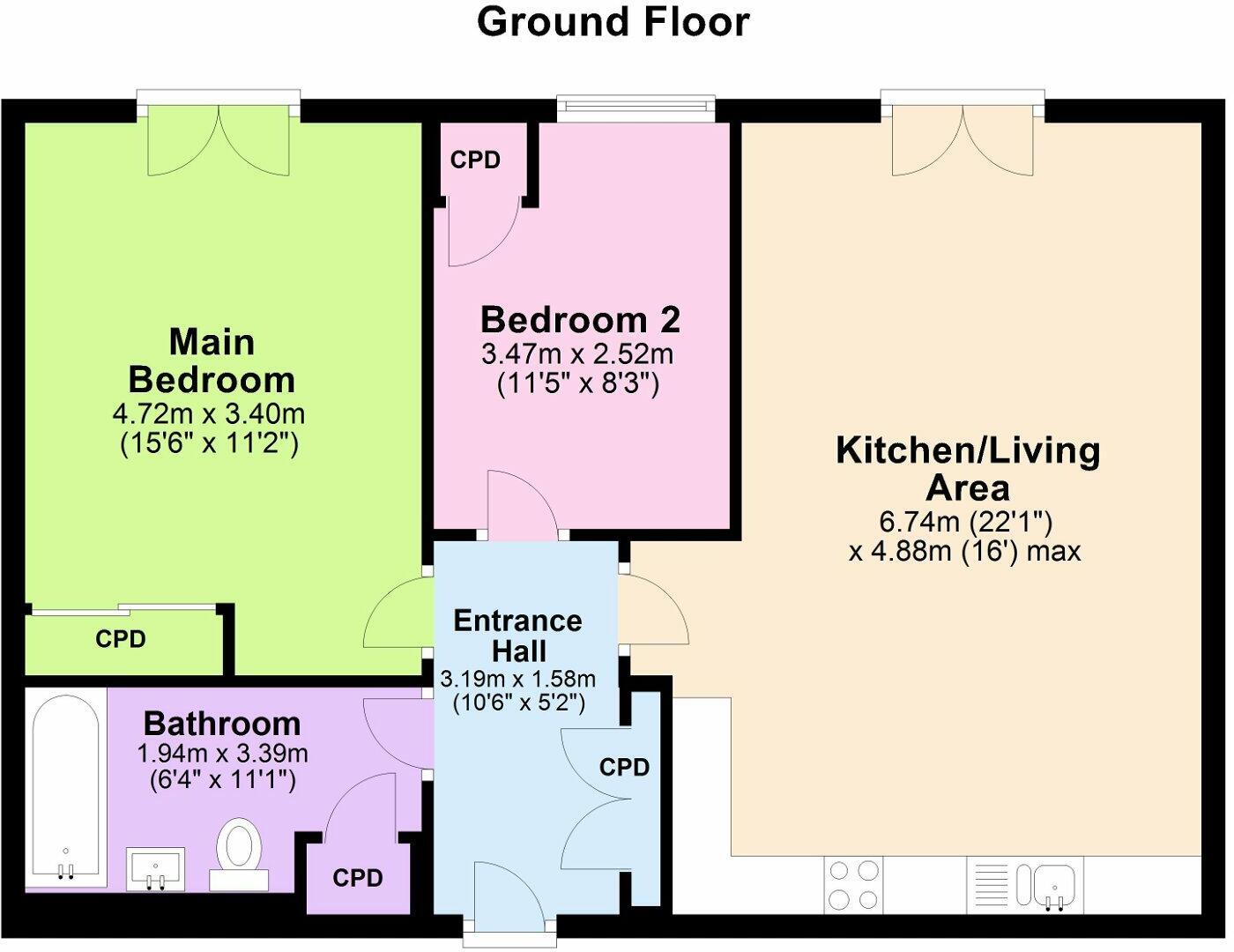 21, Purcell Place, Biggleswade floorplan