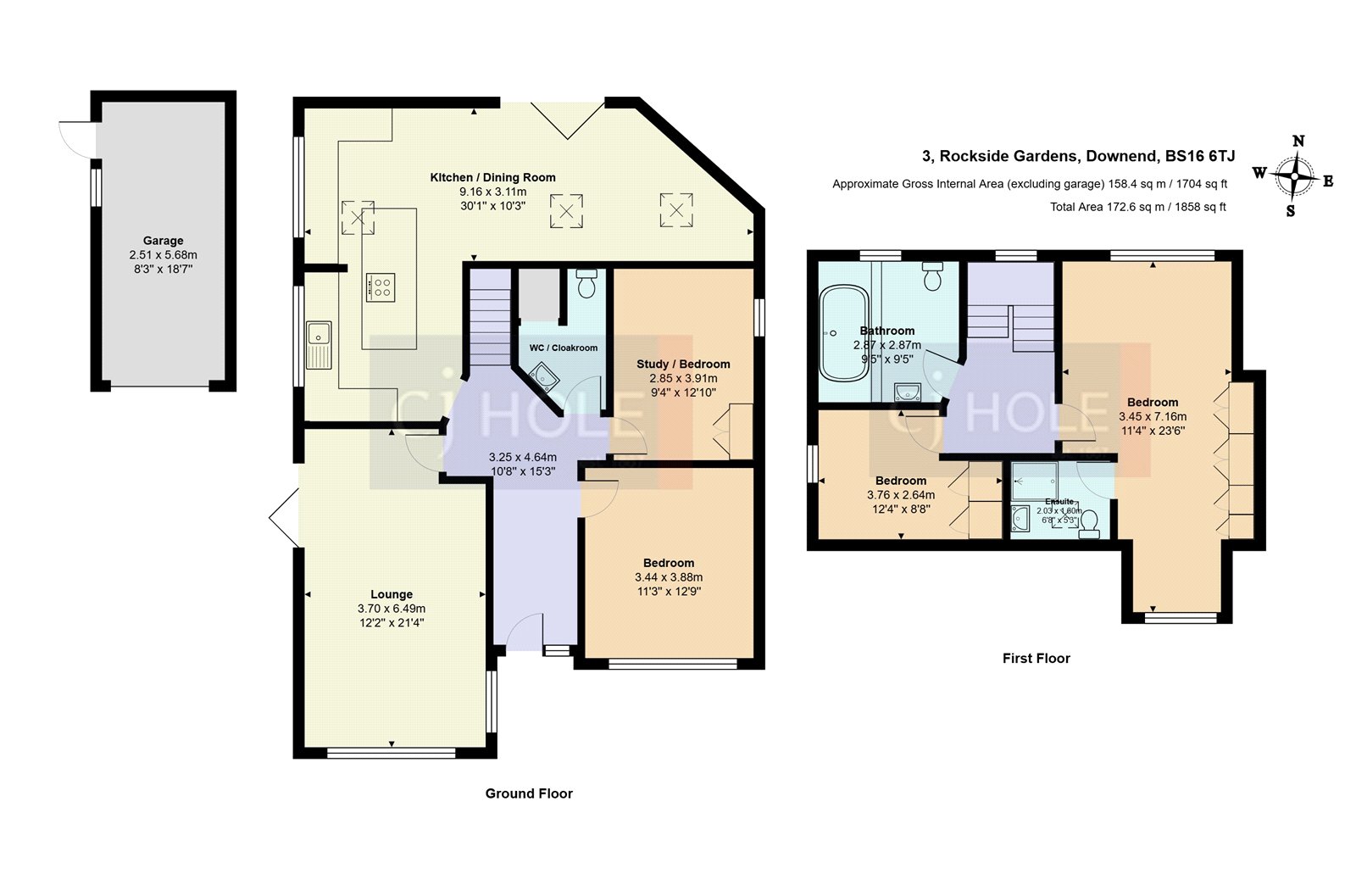 3, Rockside Gardens, Bristol floorplan