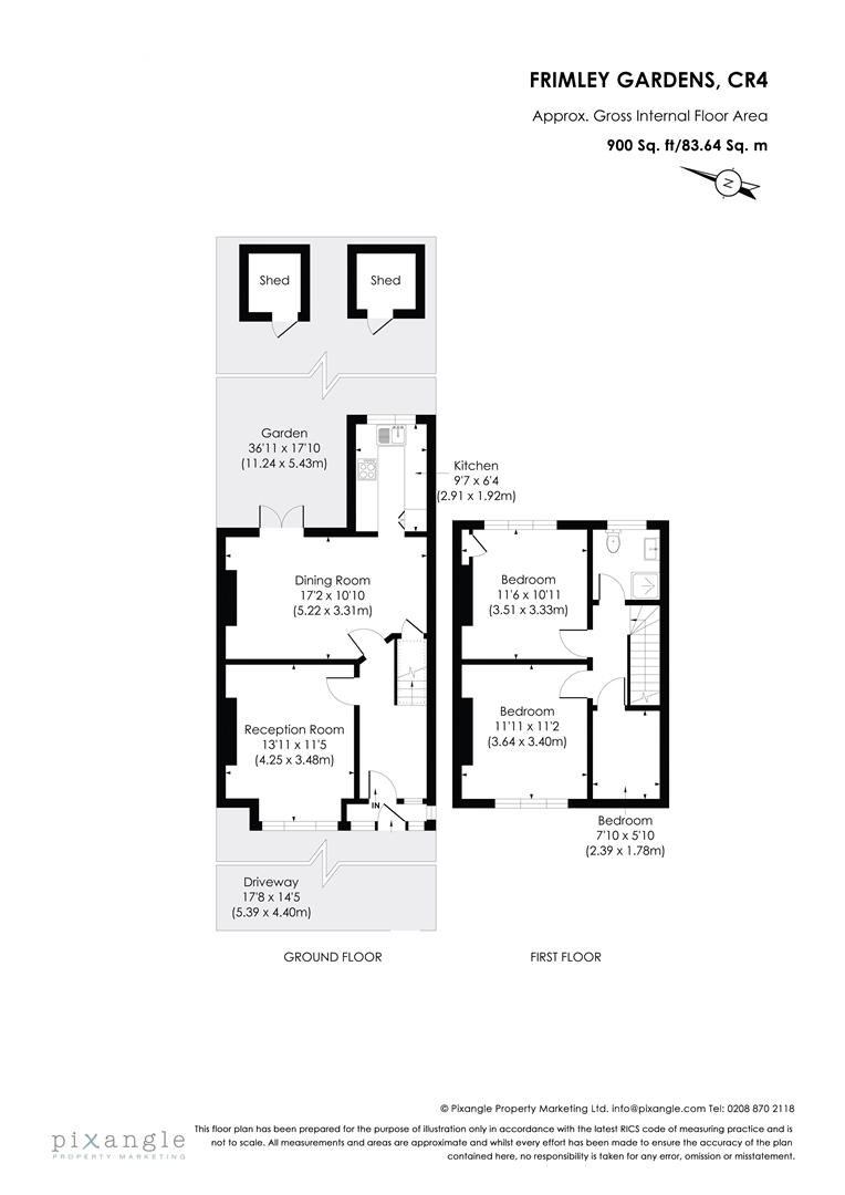 6, Frimley Gardens, Mitcham floorplan