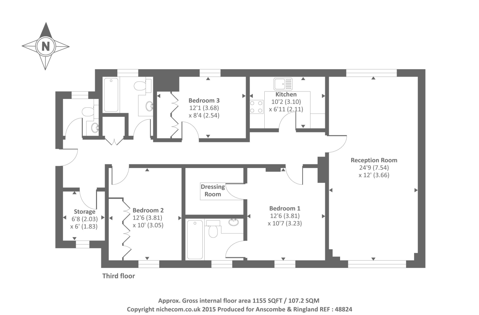 3 Bedrooms Flat to rent in Boydell Court, St Johns Wood NW8