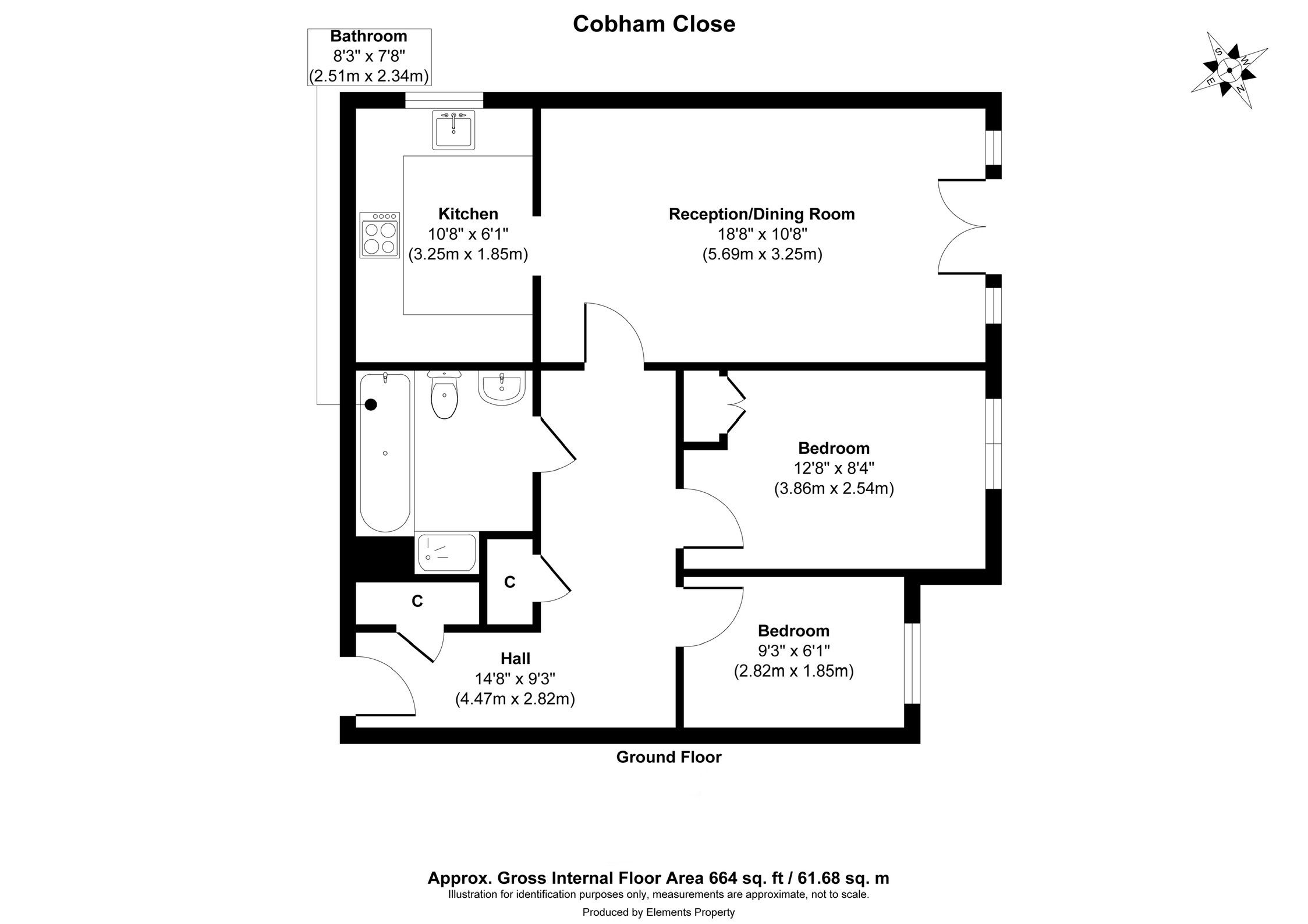 53 Cobham Close, Enfield floorplan